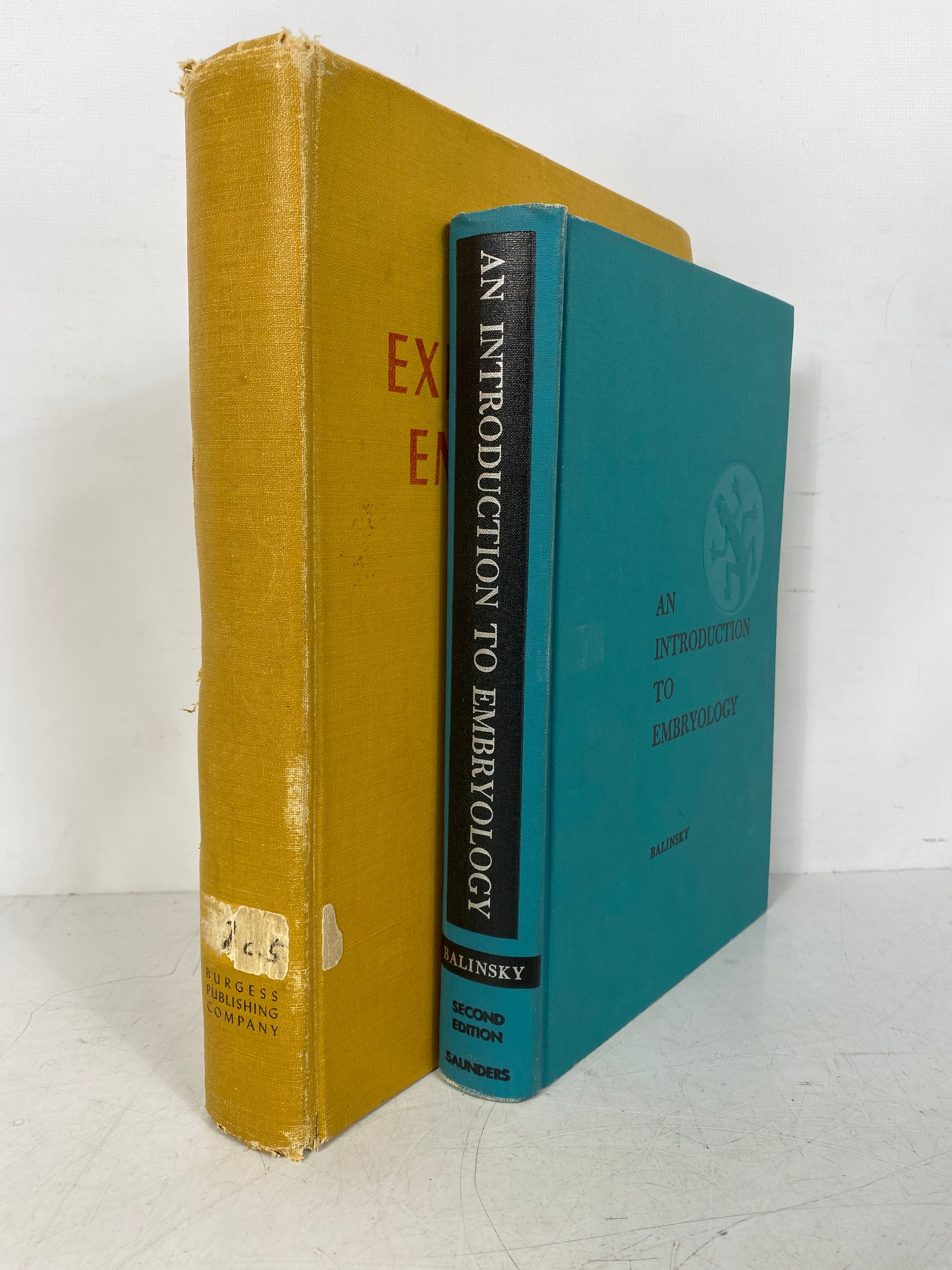2 Vols: Experimental Embryology (Rugh)/Introduction to Embryology (Balinsky) HC