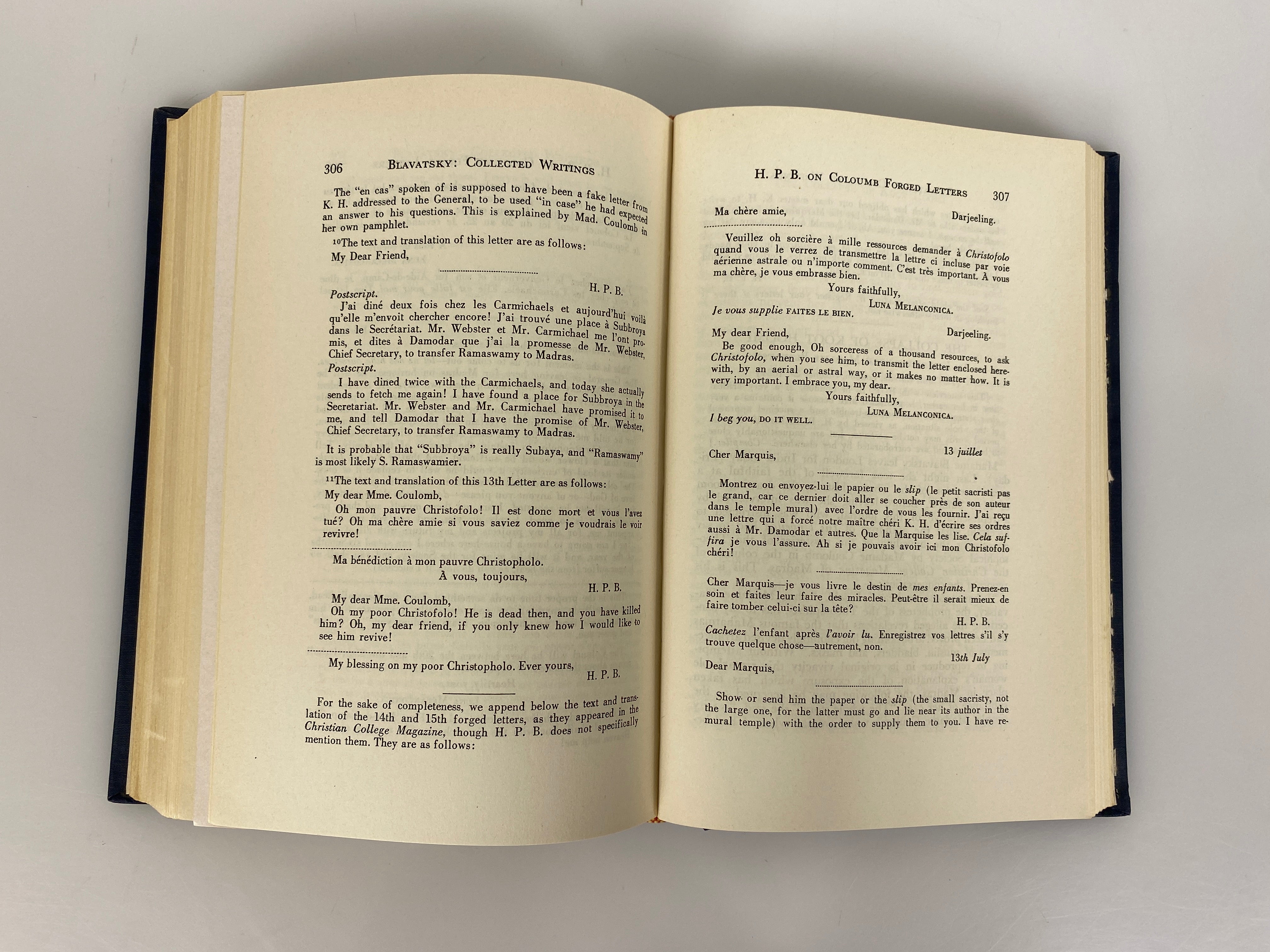 2 Vols: H.P. Blavatsky Collected Writings 1950-54 First Editions Ex-Library HC