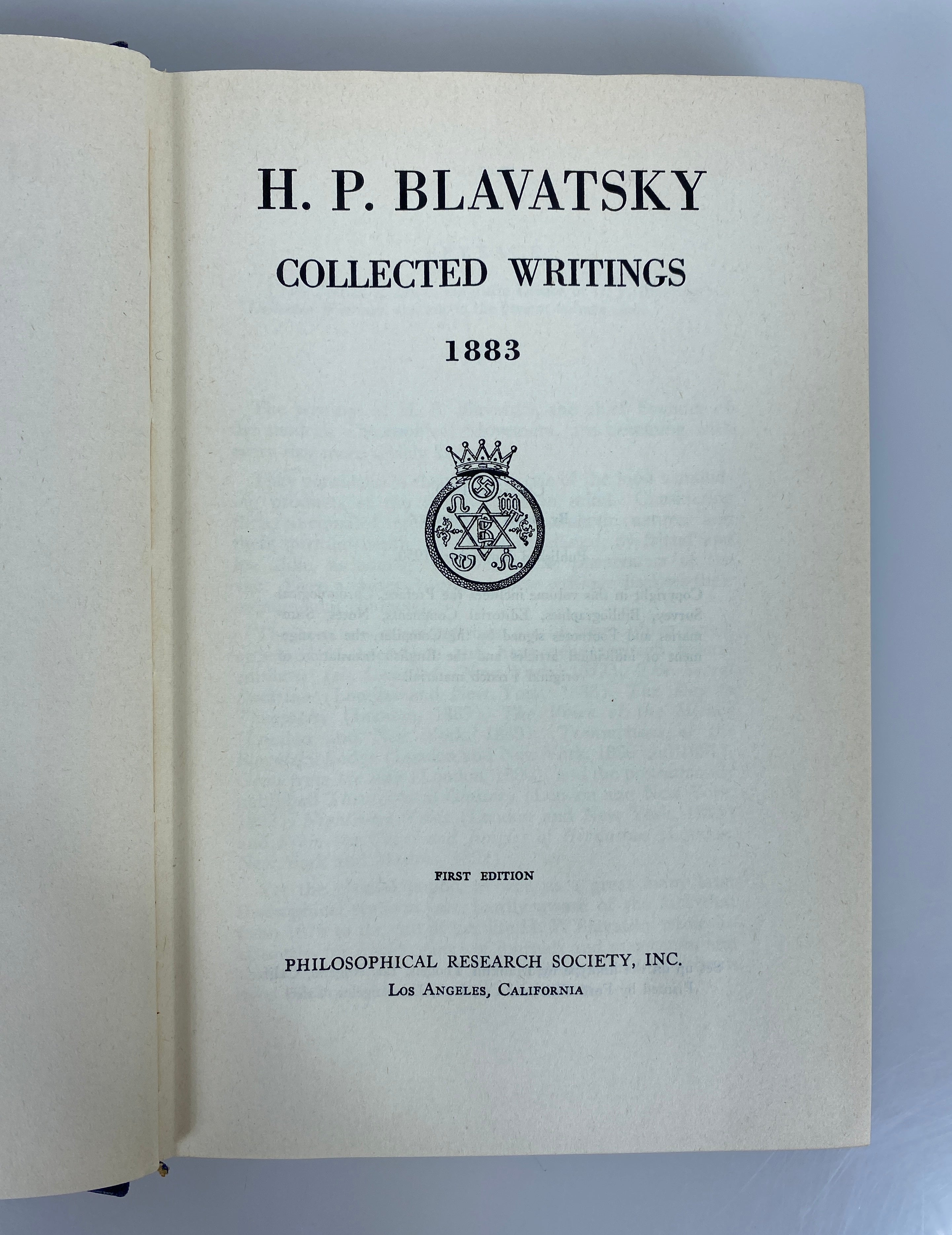2 Vols: H.P. Blavatsky Collected Writings 1950-54 First Editions Ex-Library HC