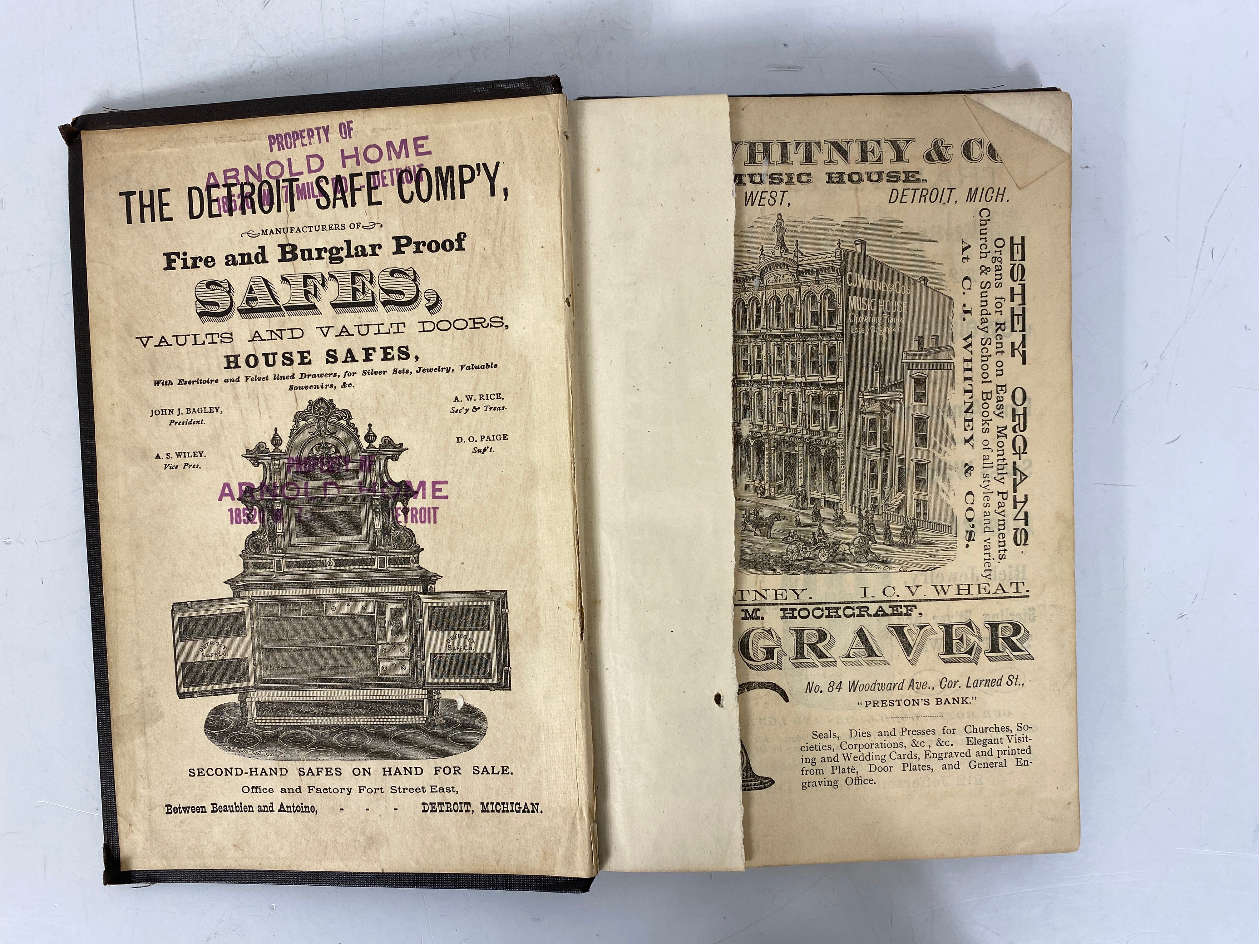 2 Vols: History & Directory Churches Detroit/Methodist Episcopal Pulpit Detroit