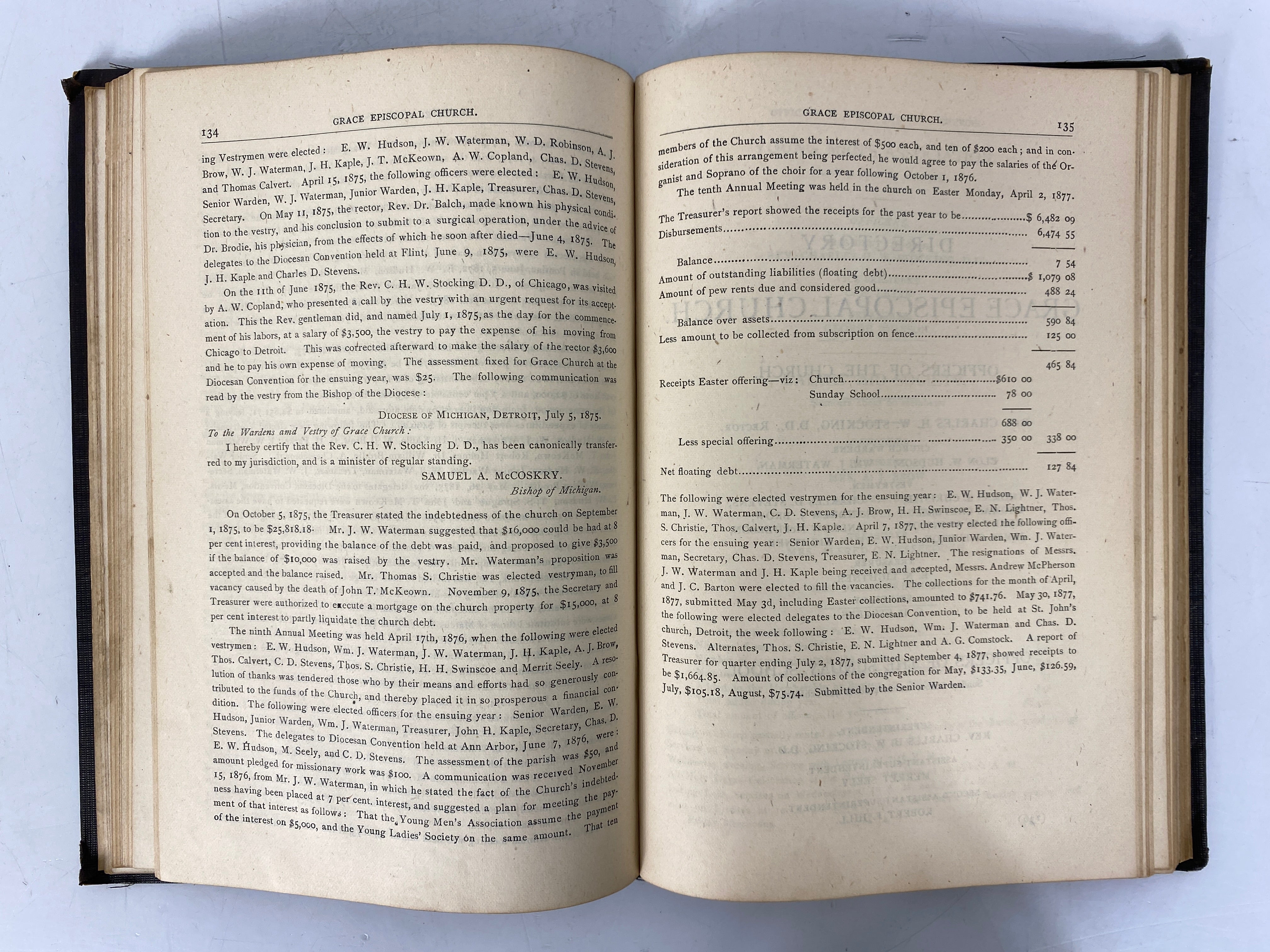 2 Vols: History & Directory Churches Detroit/Methodist Episcopal Pulpit Detroit