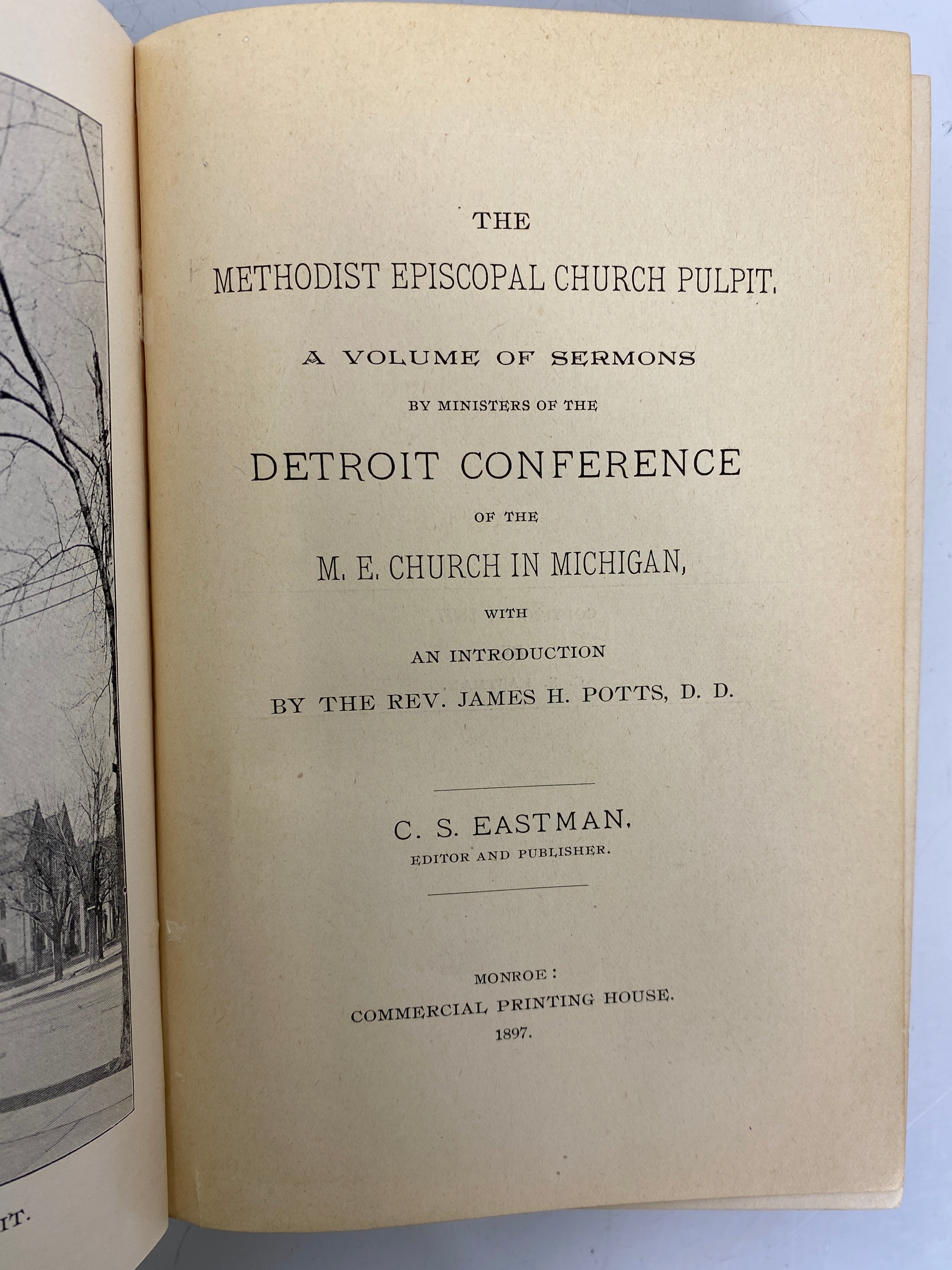 2 Vols: History & Directory Churches Detroit/Methodist Episcopal Pulpit Detroit