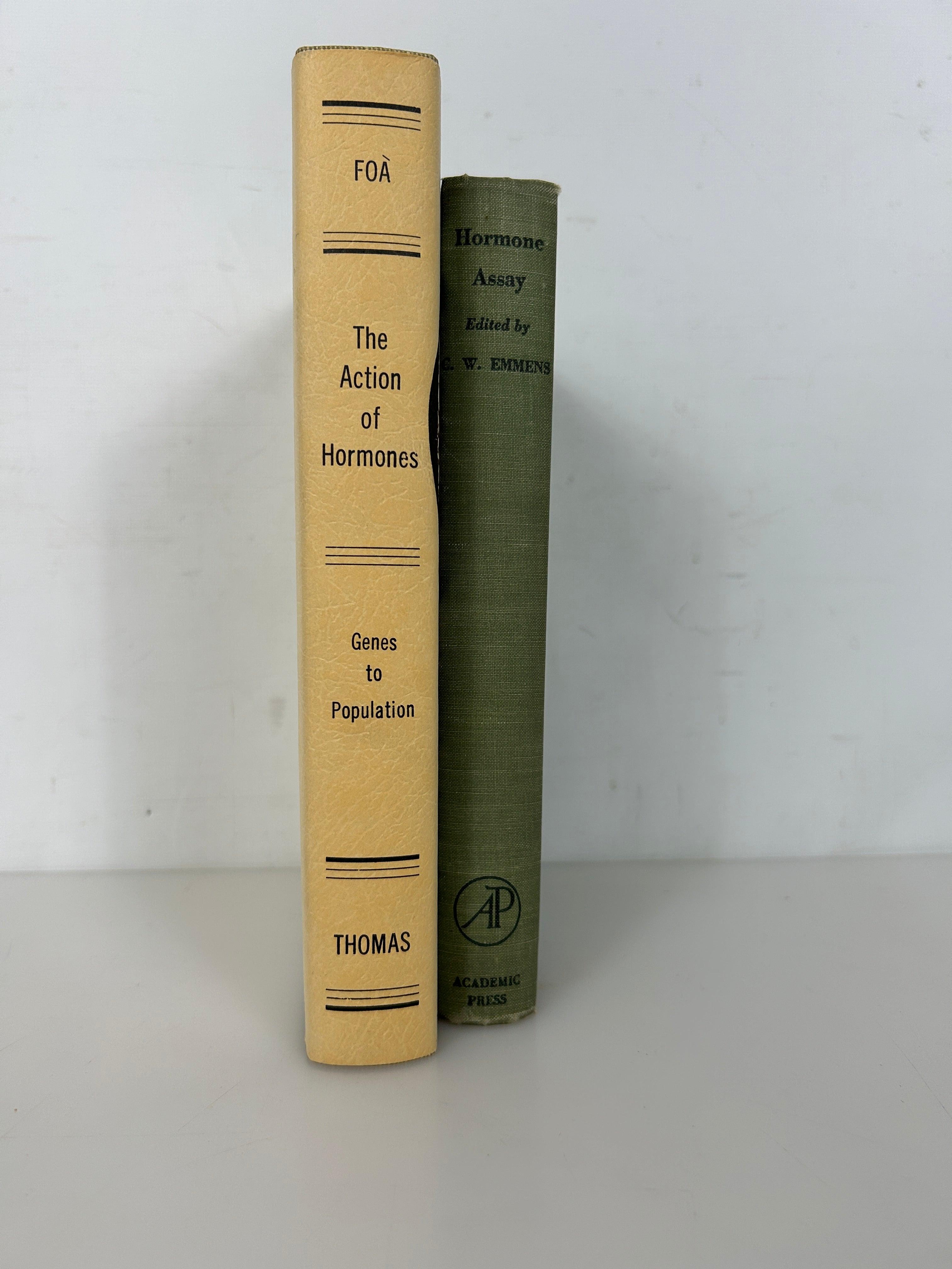 2 Vols: Hormone Assay/The Action of Hormones 1950-1971 Vintage HC Textbooks
