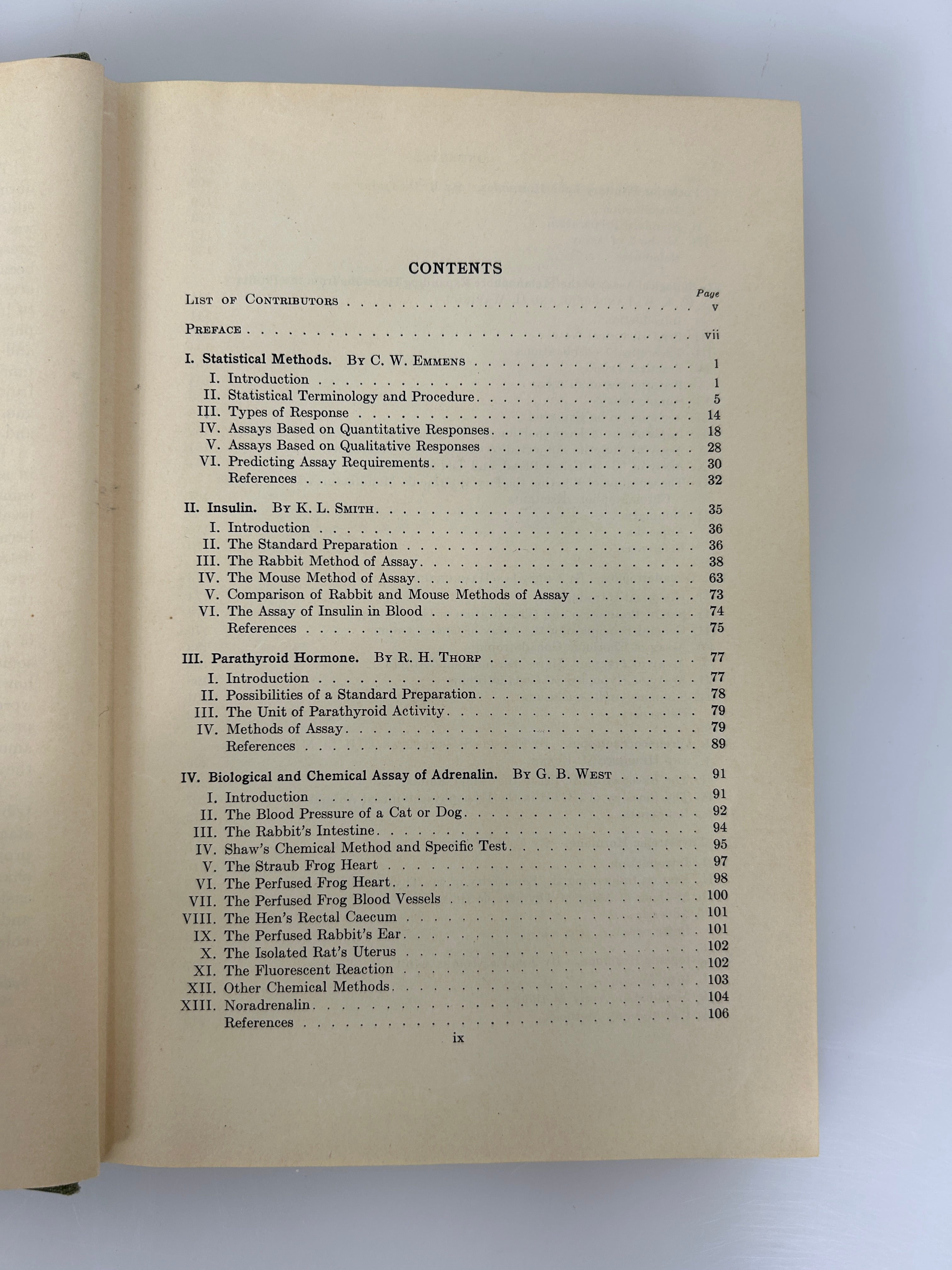 2 Vols: Hormone Assay/The Action of Hormones 1950-1971 Vintage HC Textbooks
