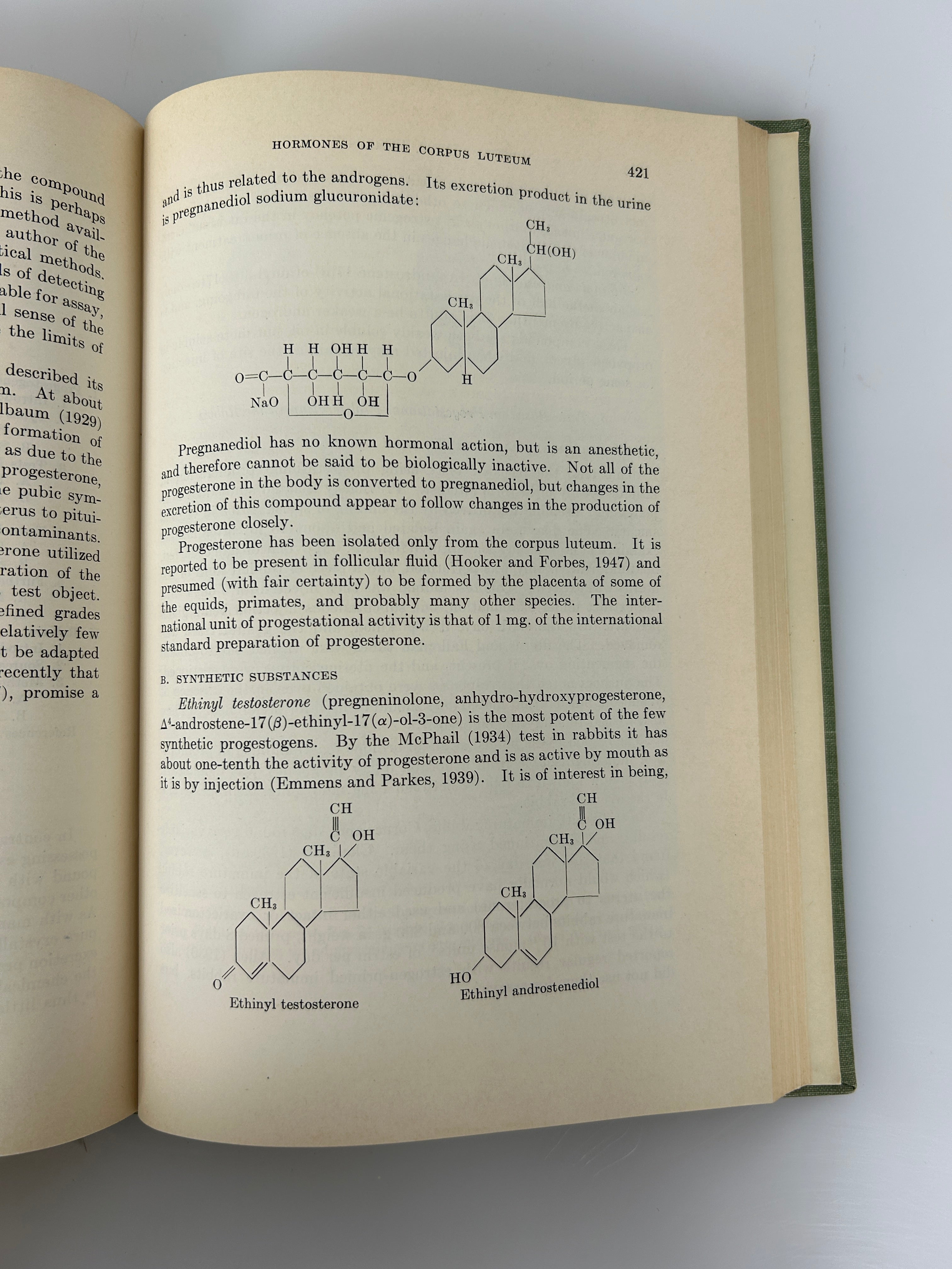 2 Vols: Hormone Assay/The Action of Hormones 1950-1971 Vintage HC Textbooks
