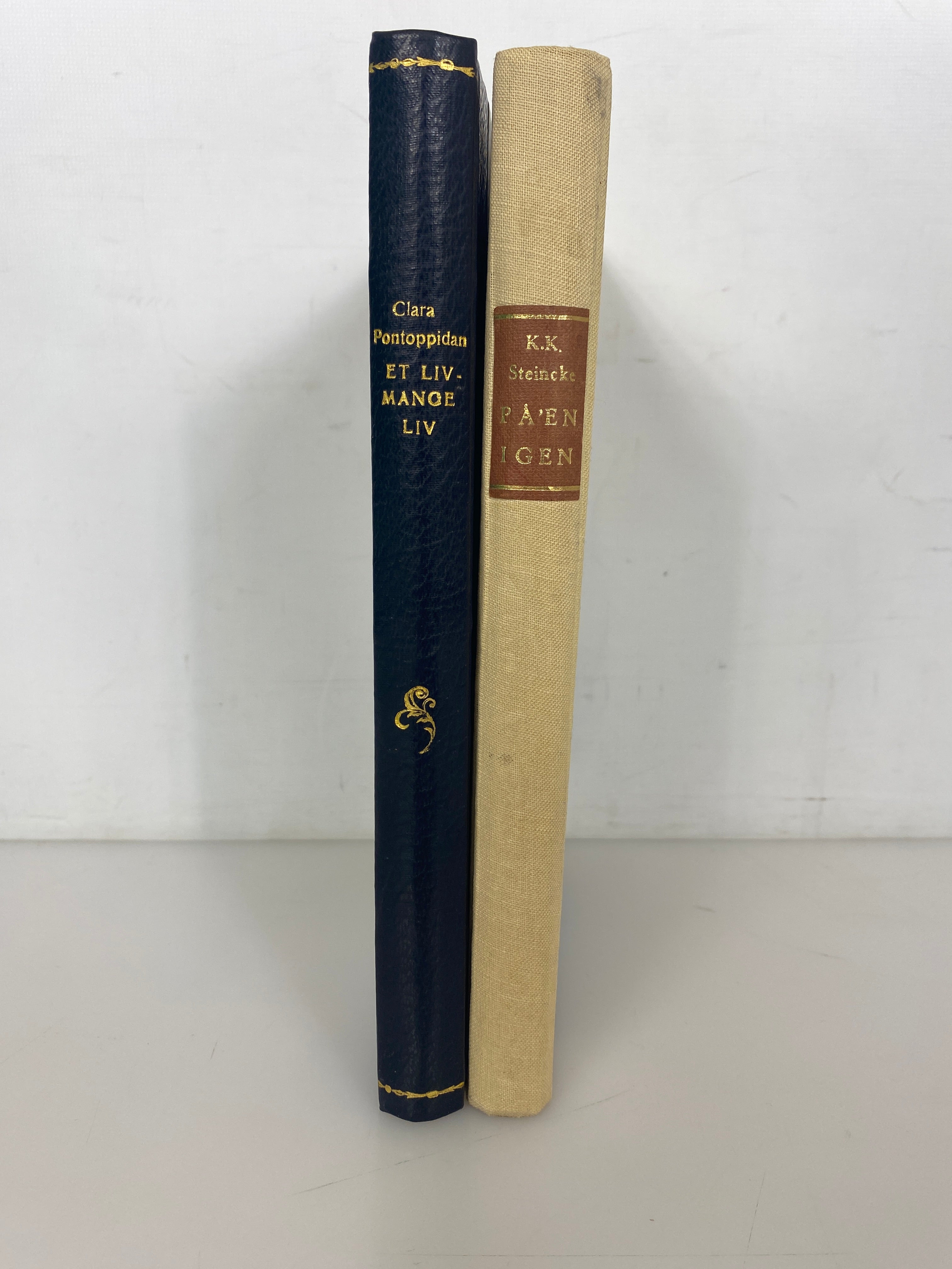 2 Vols in Danish: Eet Liv-Mange Liv/Pa'en Igen Minder Og Meninger 1950-1954 HC