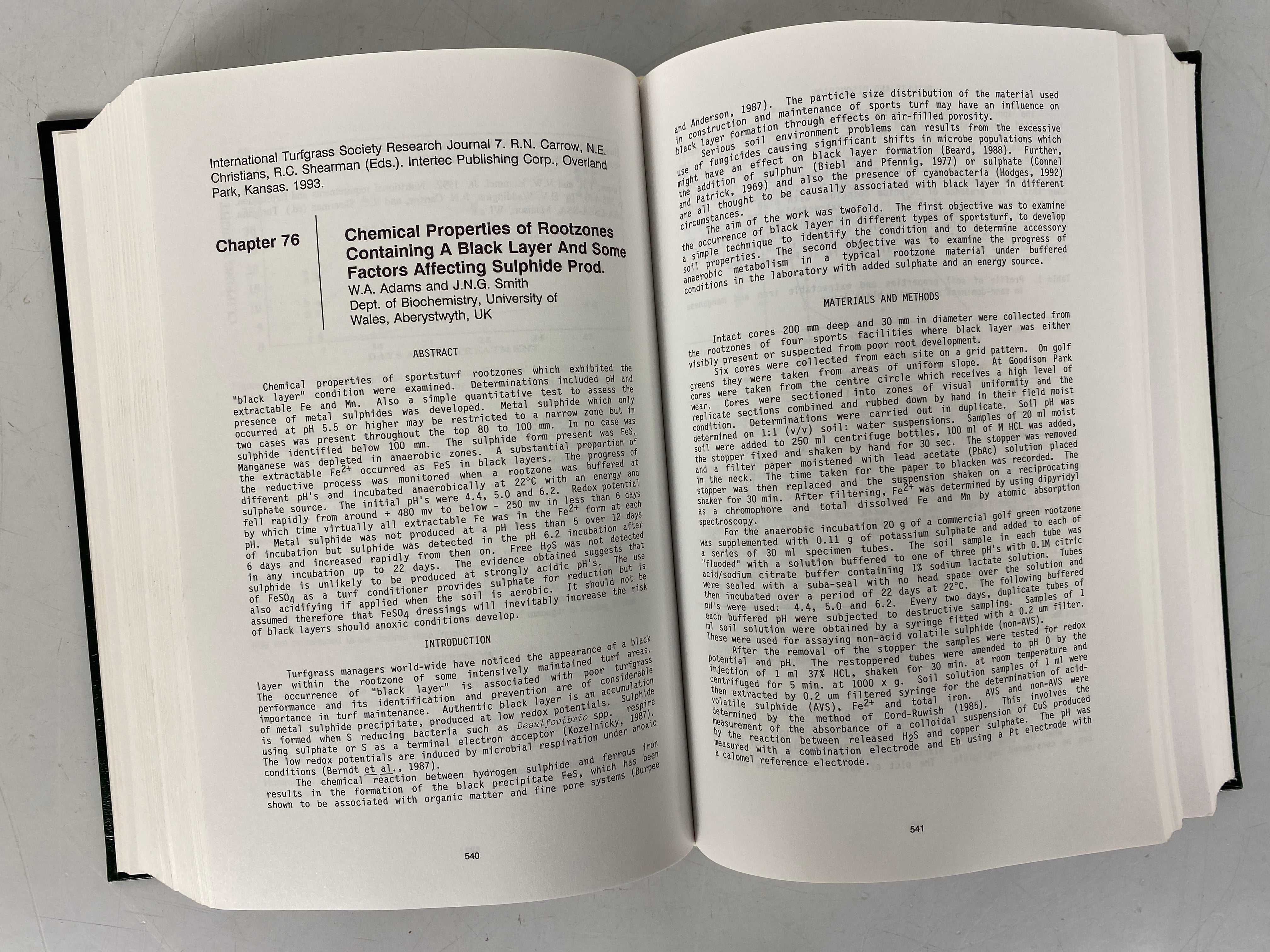 2 Vols: International Turfgrass Society Research Journal 1993/1997 HC