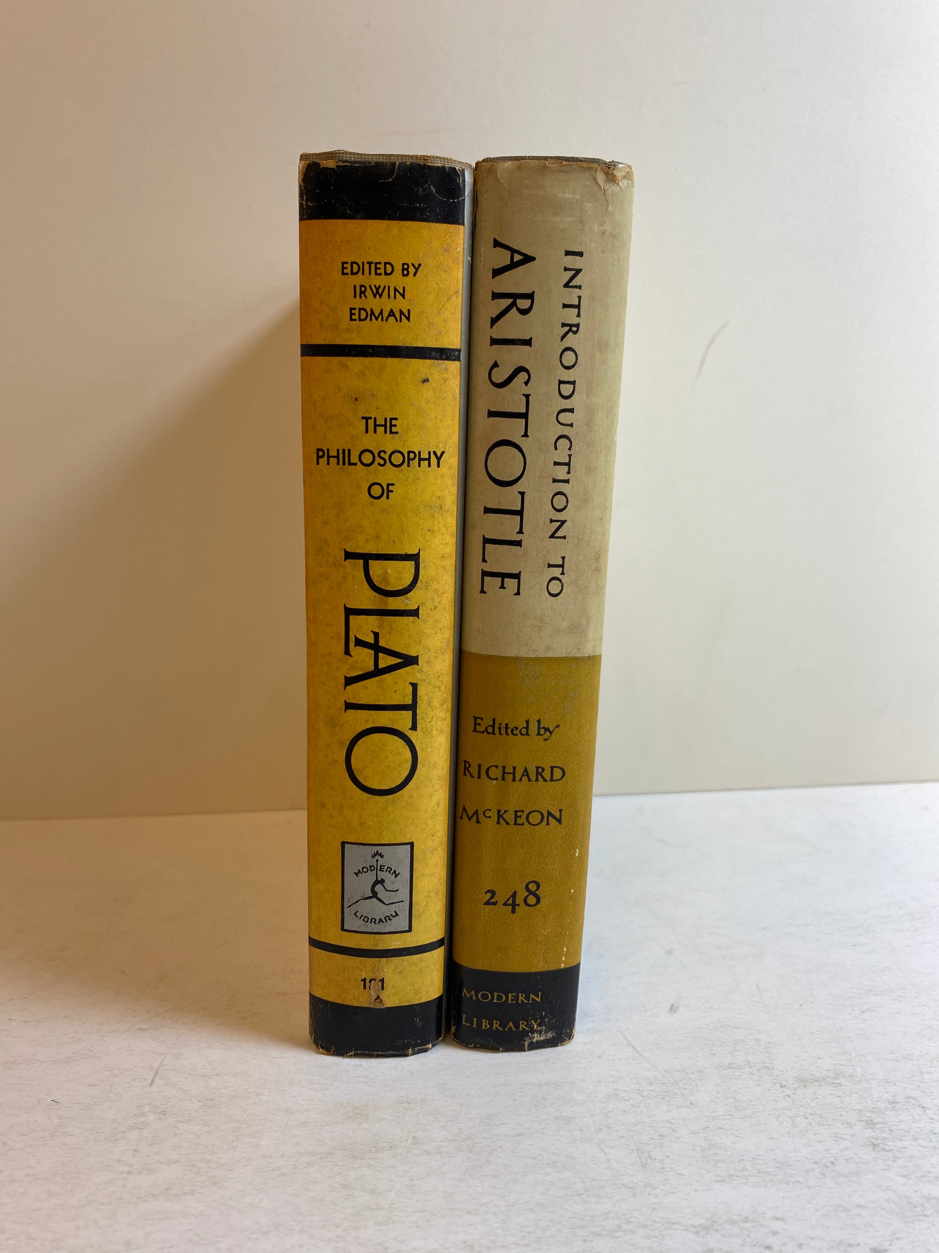 2 Vols: Introduction to Plato/The Philosophy of Plato Vtg Modern Library HCDJ