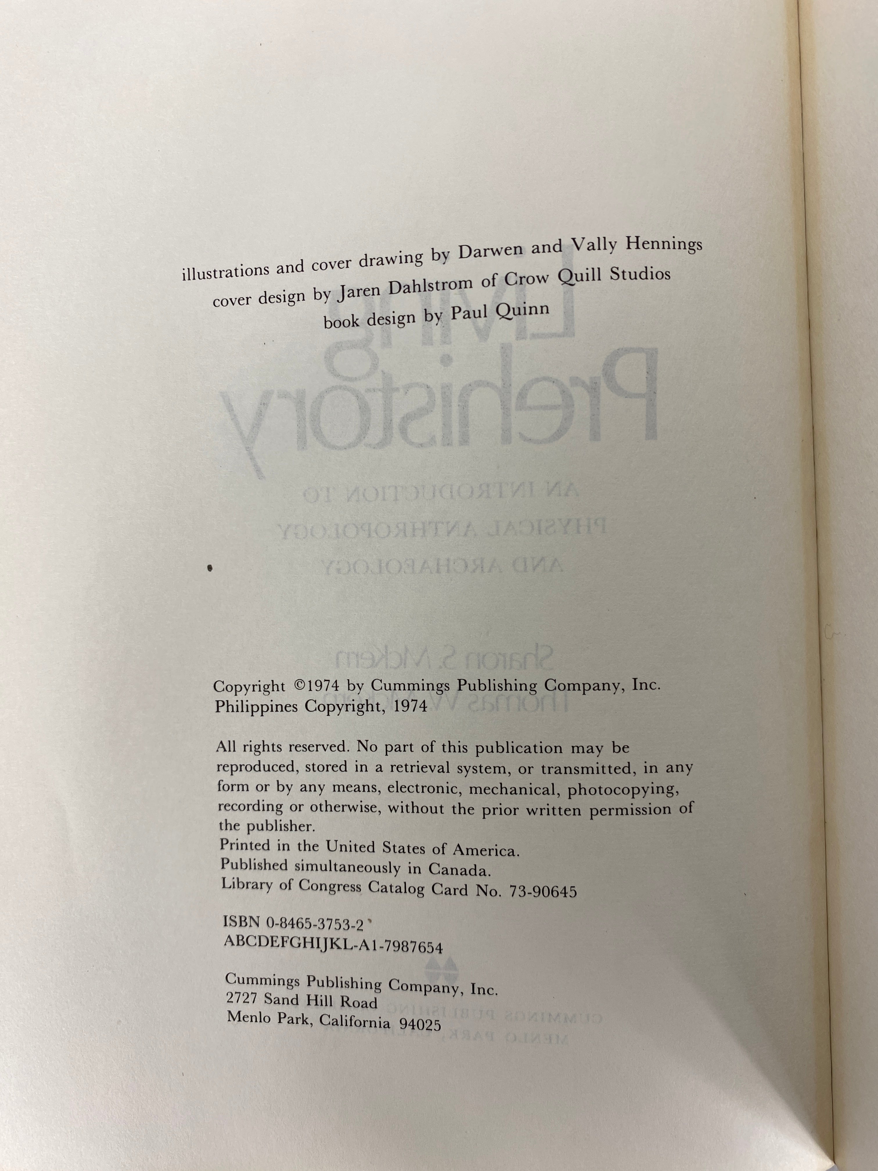 2 Vols: Living Prehistory (McKern)/Evolution of the Genus Homo (Howells) SC