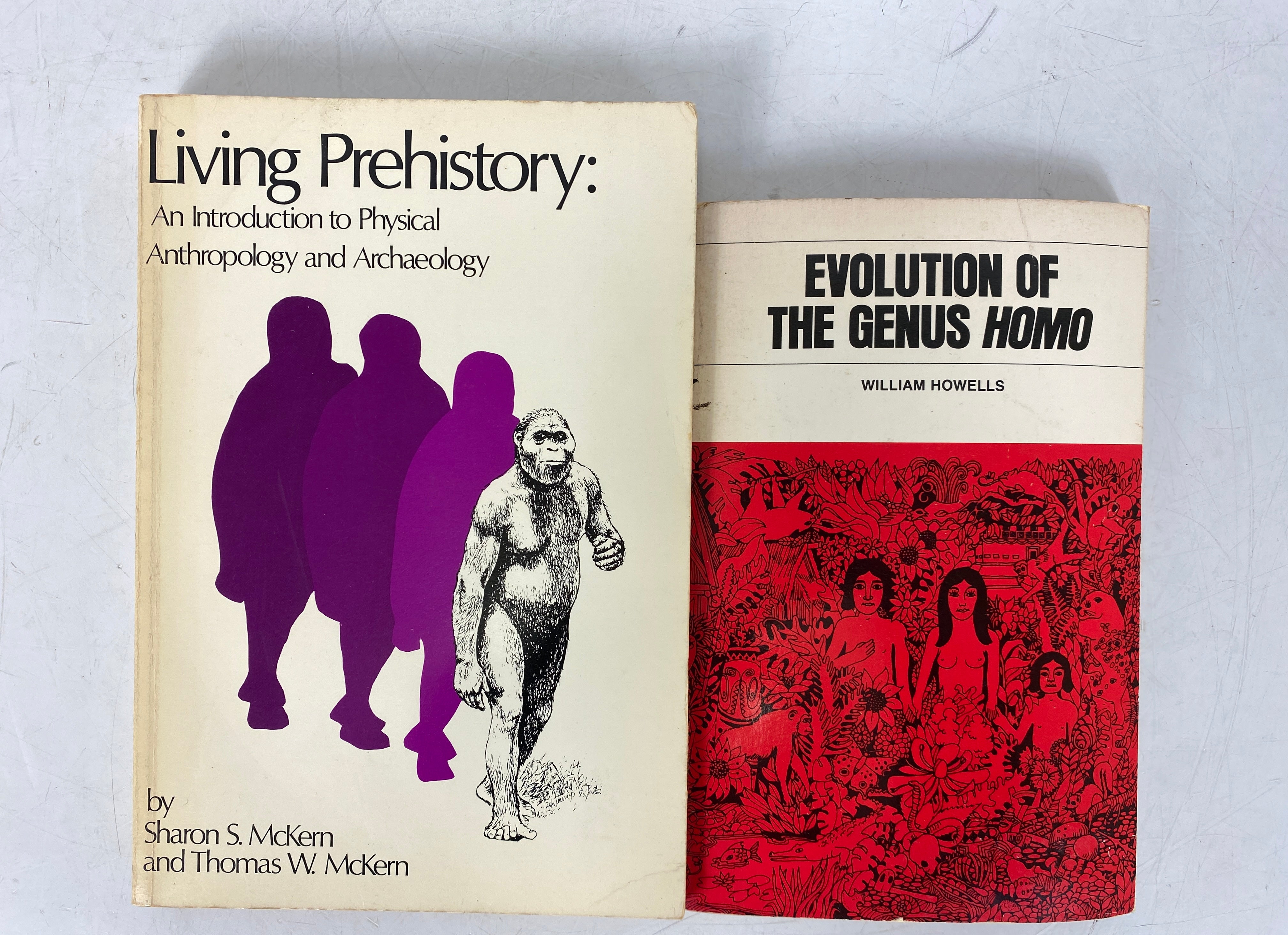 2 Vols: Living Prehistory (McKern)/Evolution of the Genus Homo (Howells) SC