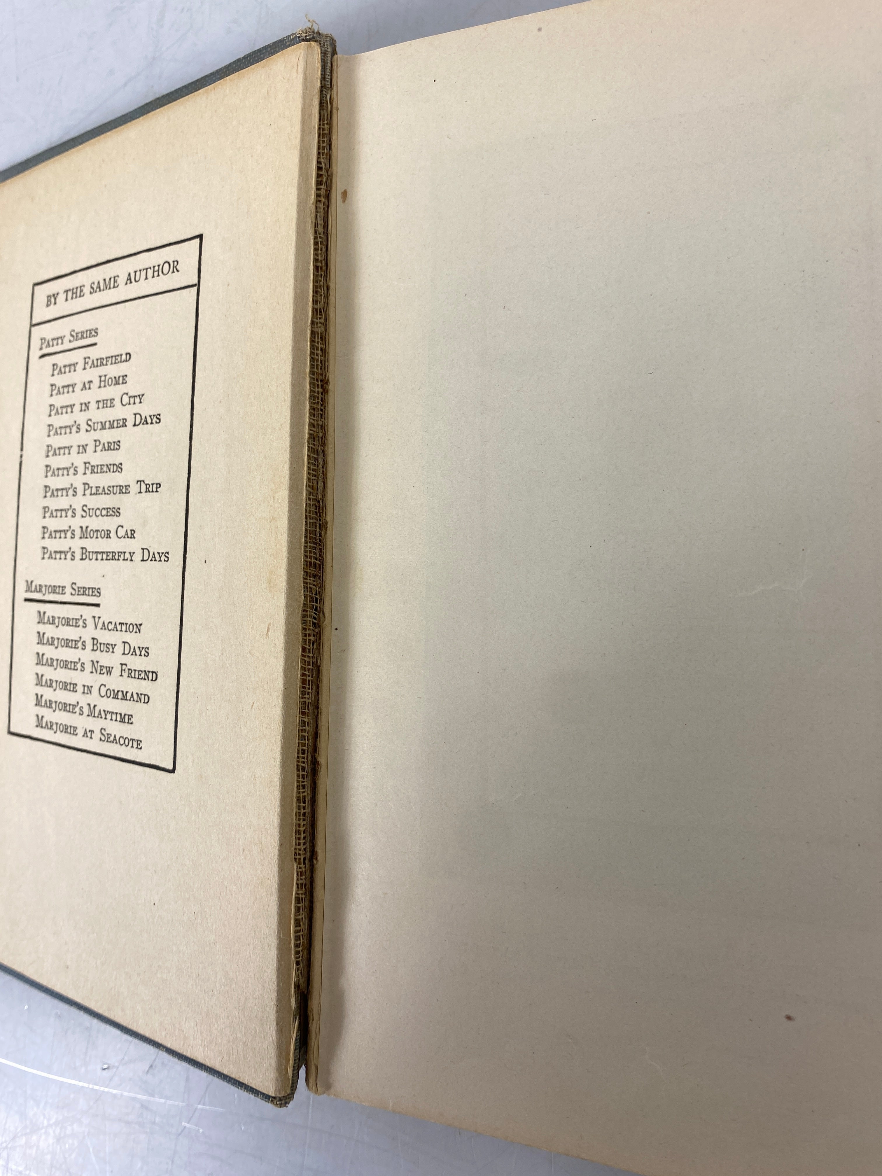 2 Vols: Marjorie in Command/Marjorie at Seacote Carolyn Wells 1910-1912 HC