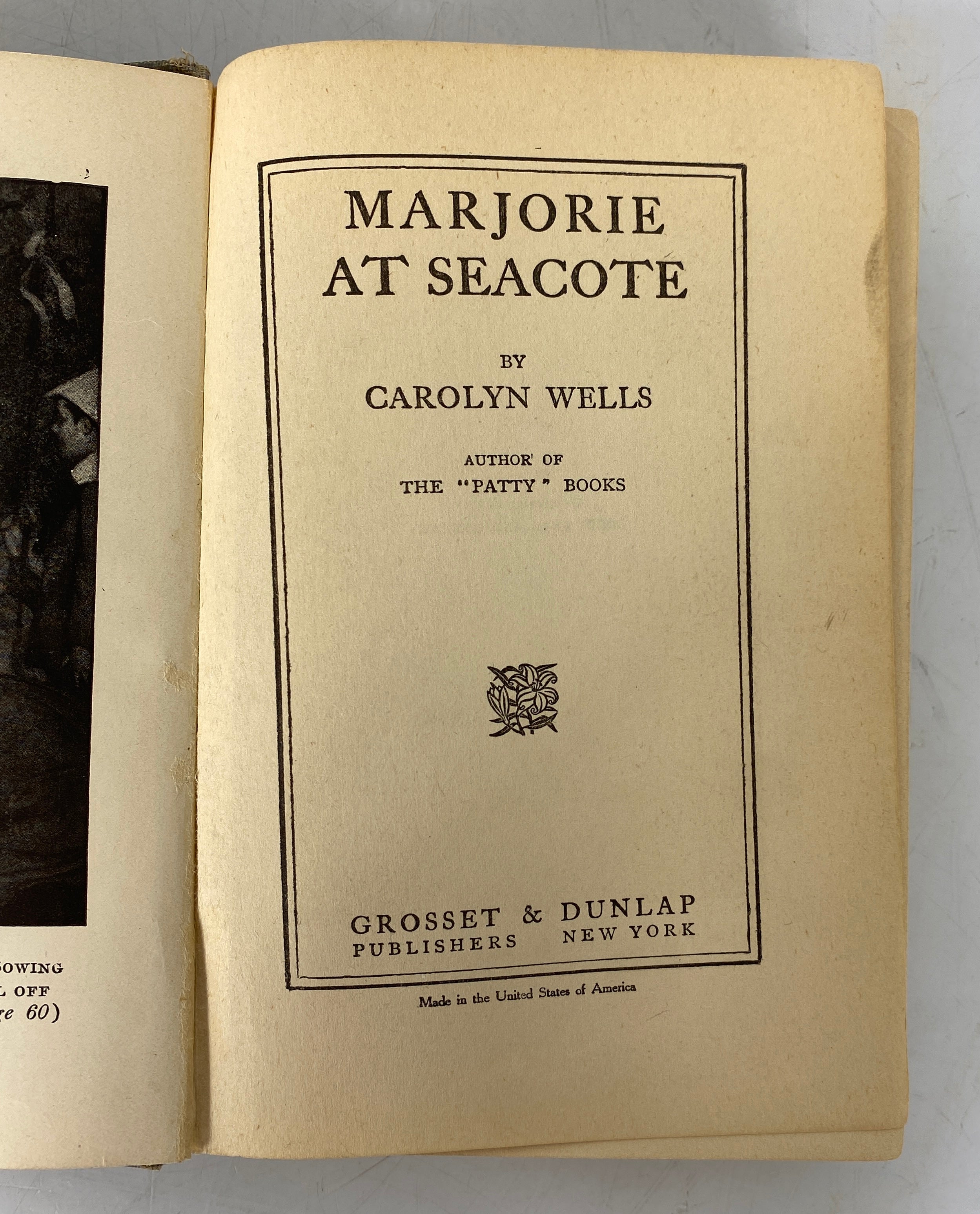 2 Vols: Marjorie in Command/Marjorie at Seacote Carolyn Wells 1910-1912 HC