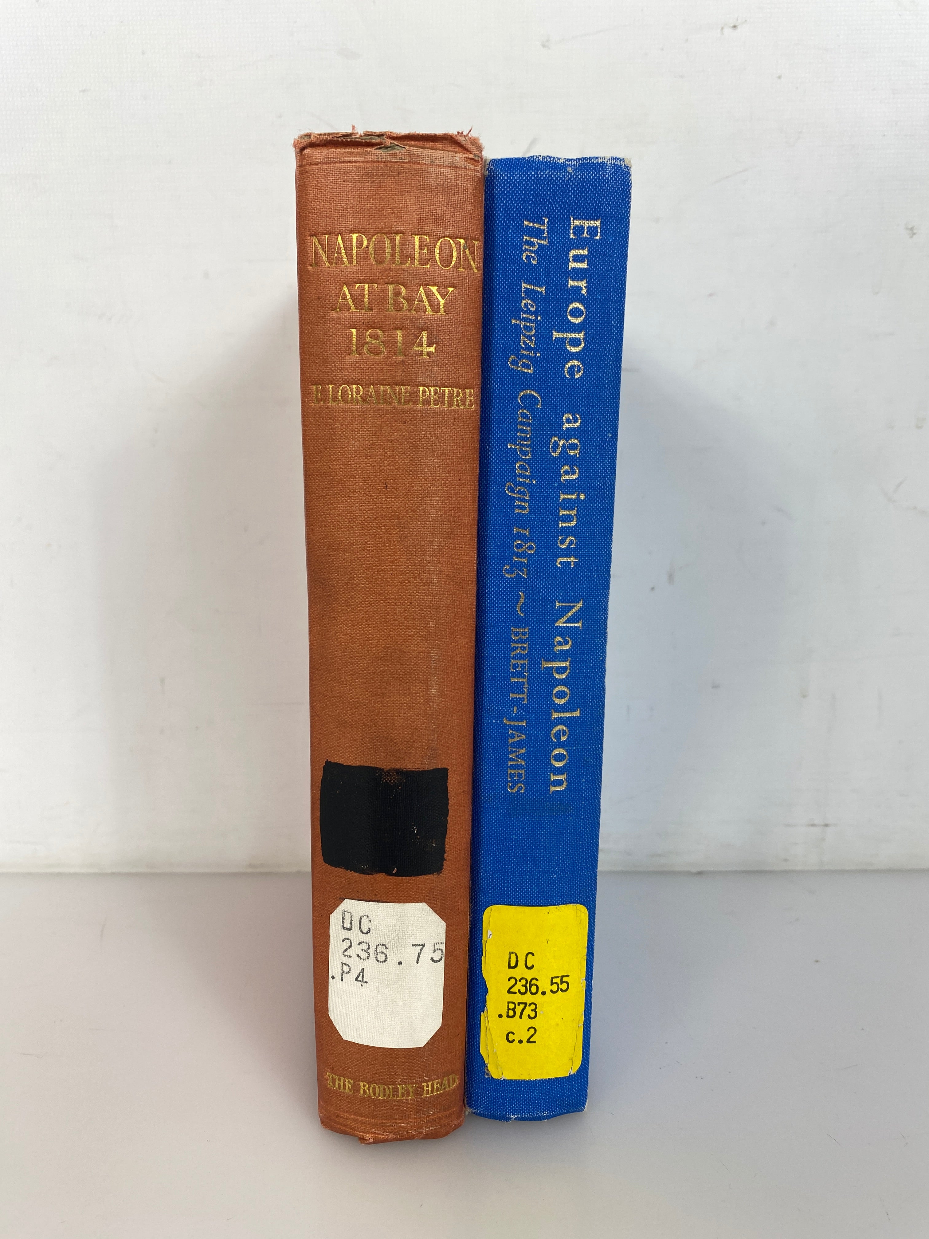 2 Vols: Napoleon at Bay 1814/Europe Against Napoleon (1914-1970) Ex-Library HC