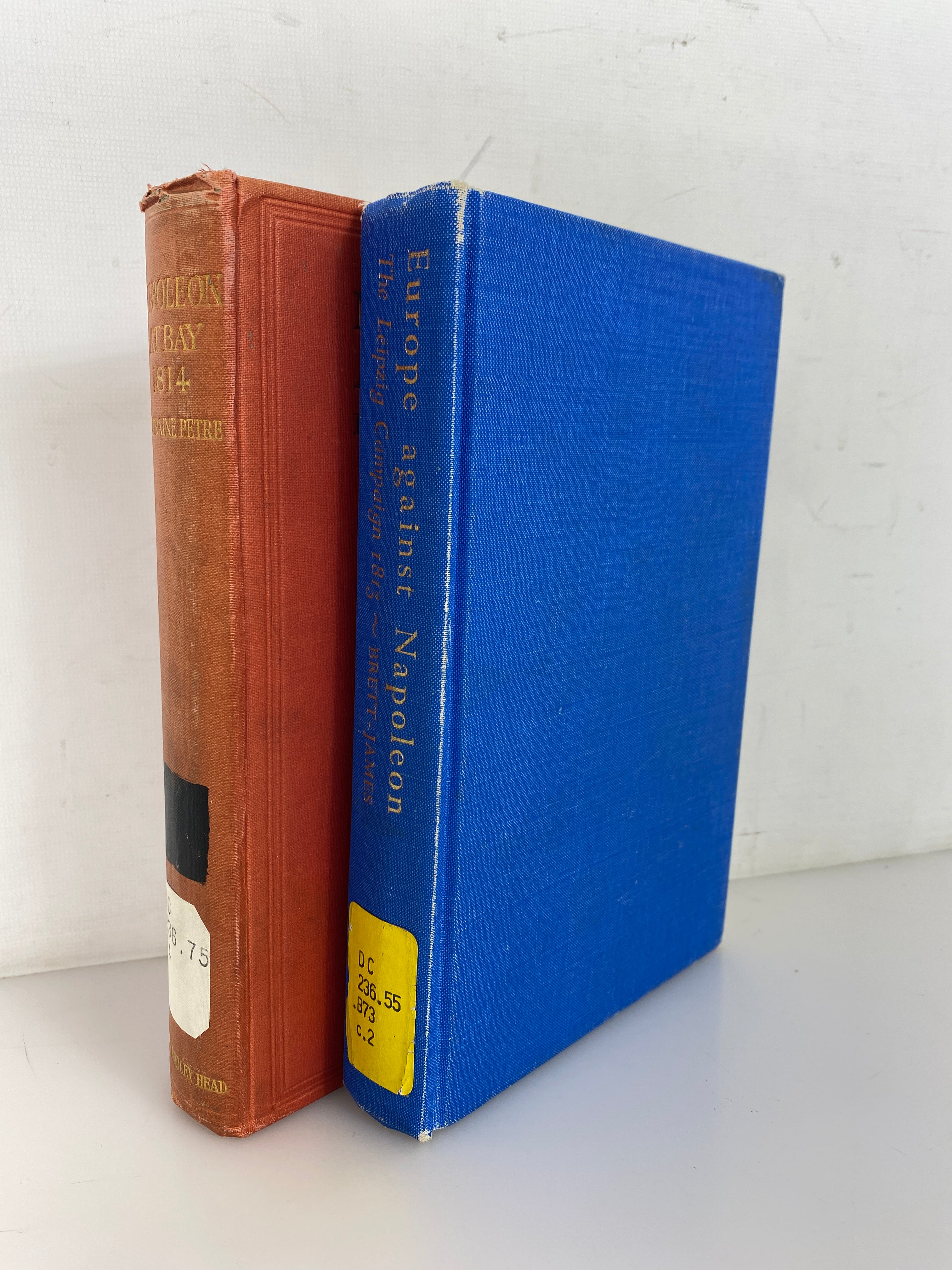 2 Vols: Napoleon at Bay 1814/Europe Against Napoleon (1914-1970) Ex-Library HC