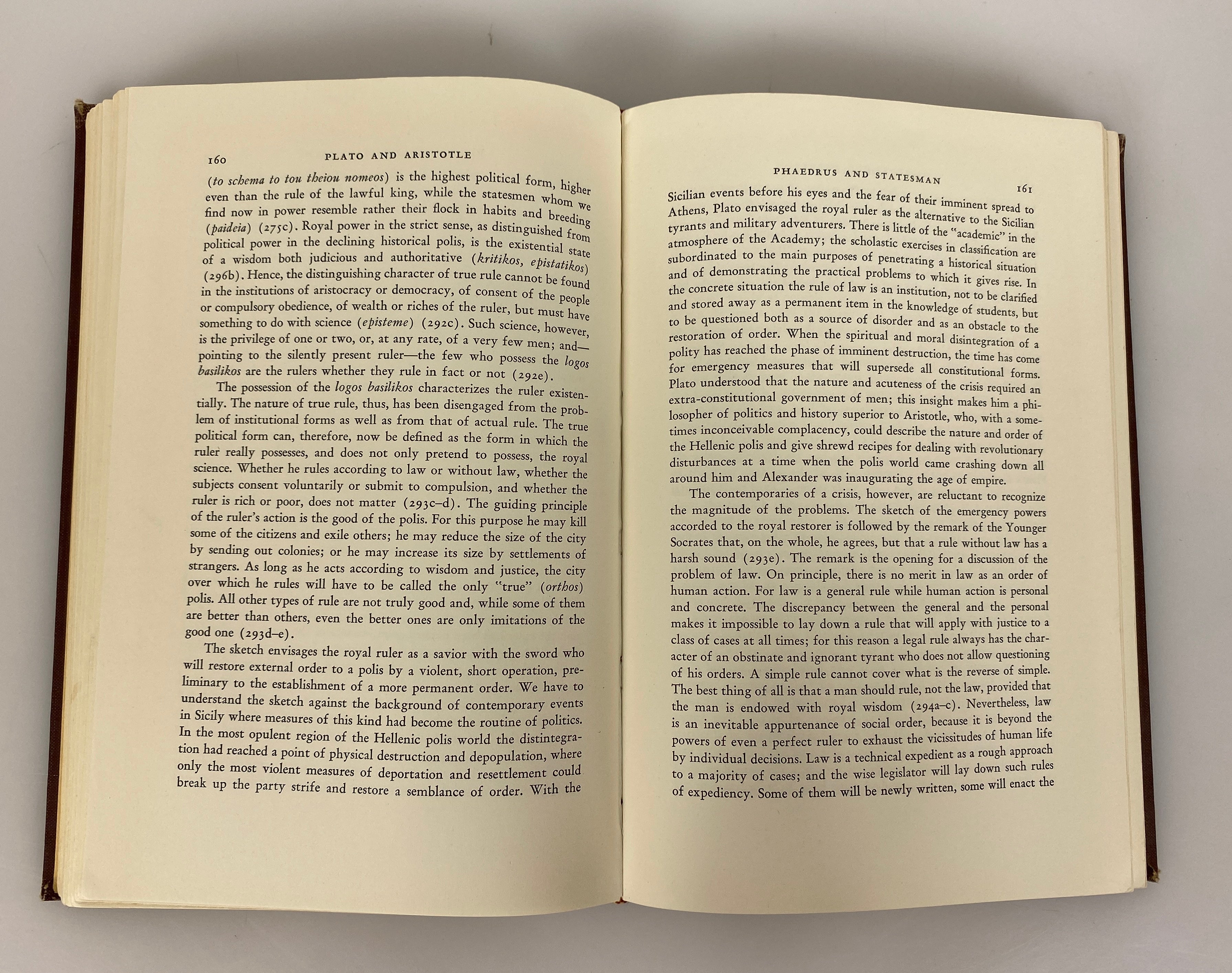 2 Vols: Order & History by Voegelin (I & III) 1956-57 Ex-Library HC