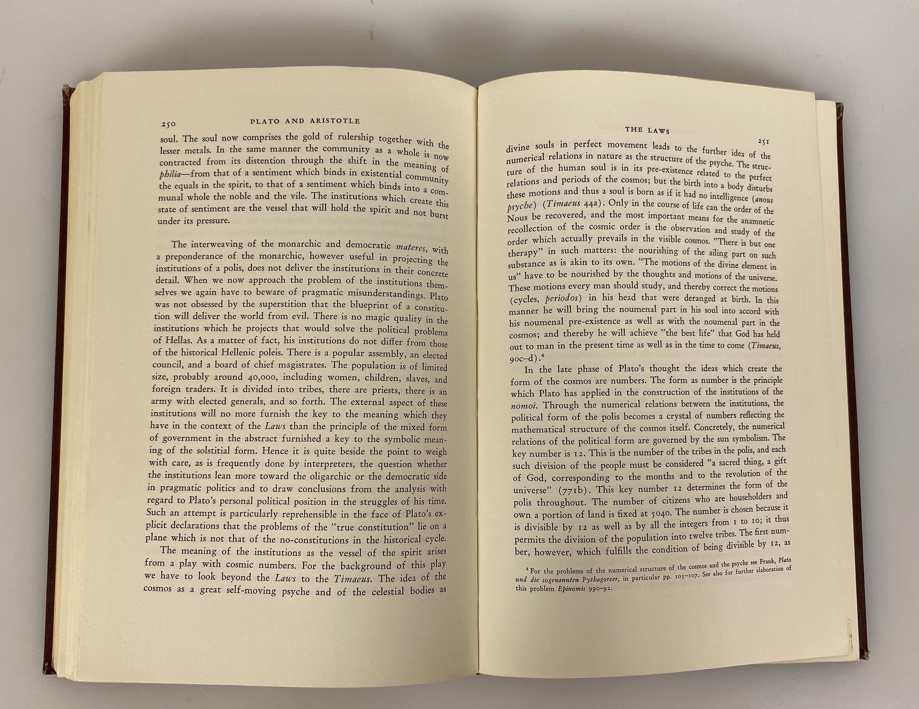 2 Vols: Order & History by Voegelin (I & III) 1956-57 Ex-Library HC
