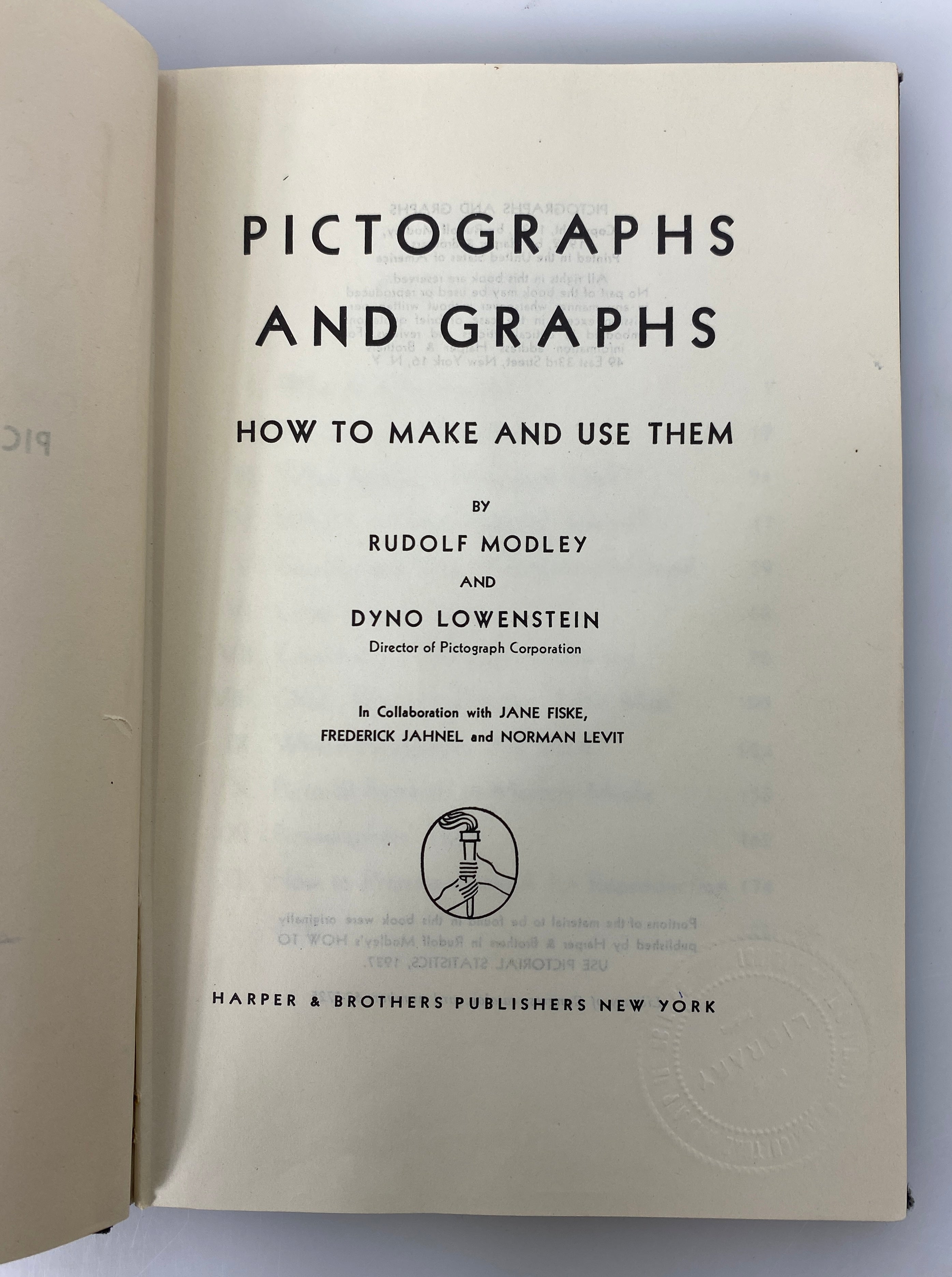 2 Vols: Pictographs & Graphs/Handbook of Graphic Presentation Ex-Library HC