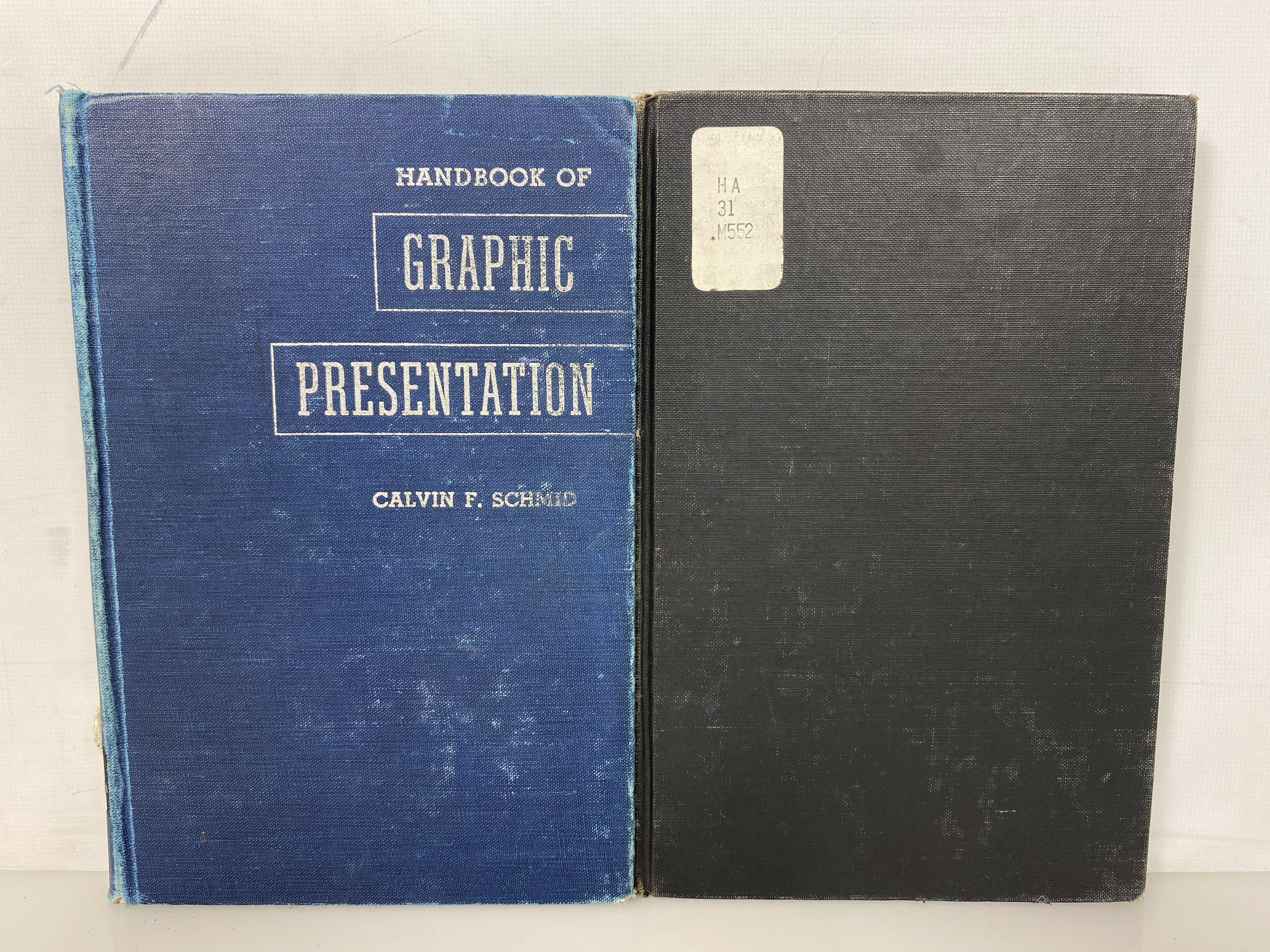 2 Vols: Pictographs & Graphs/Handbook of Graphic Presentation Ex-Library HC