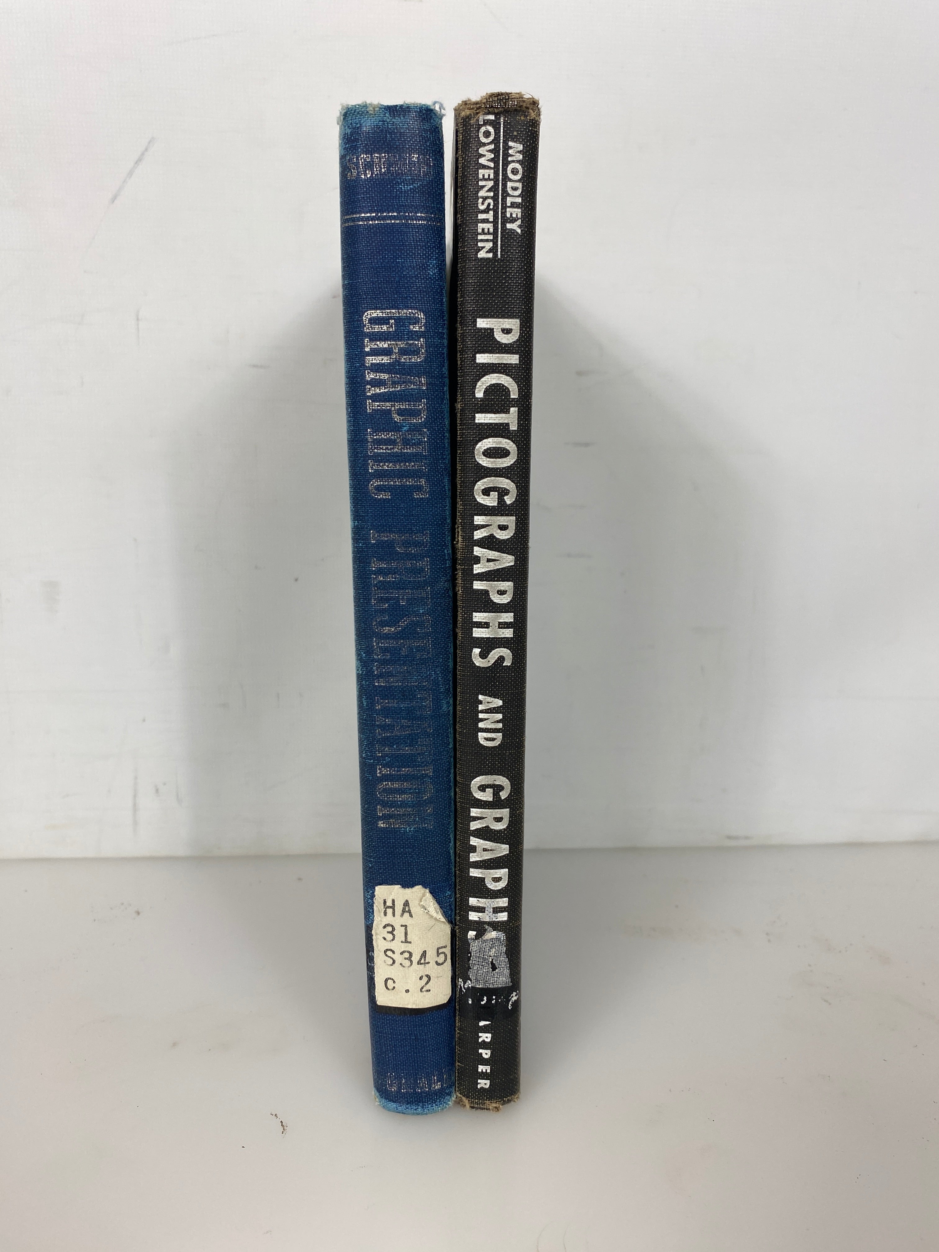 2 Vols: Pictographs & Graphs/Handbook of Graphic Presentation Ex-Library HC