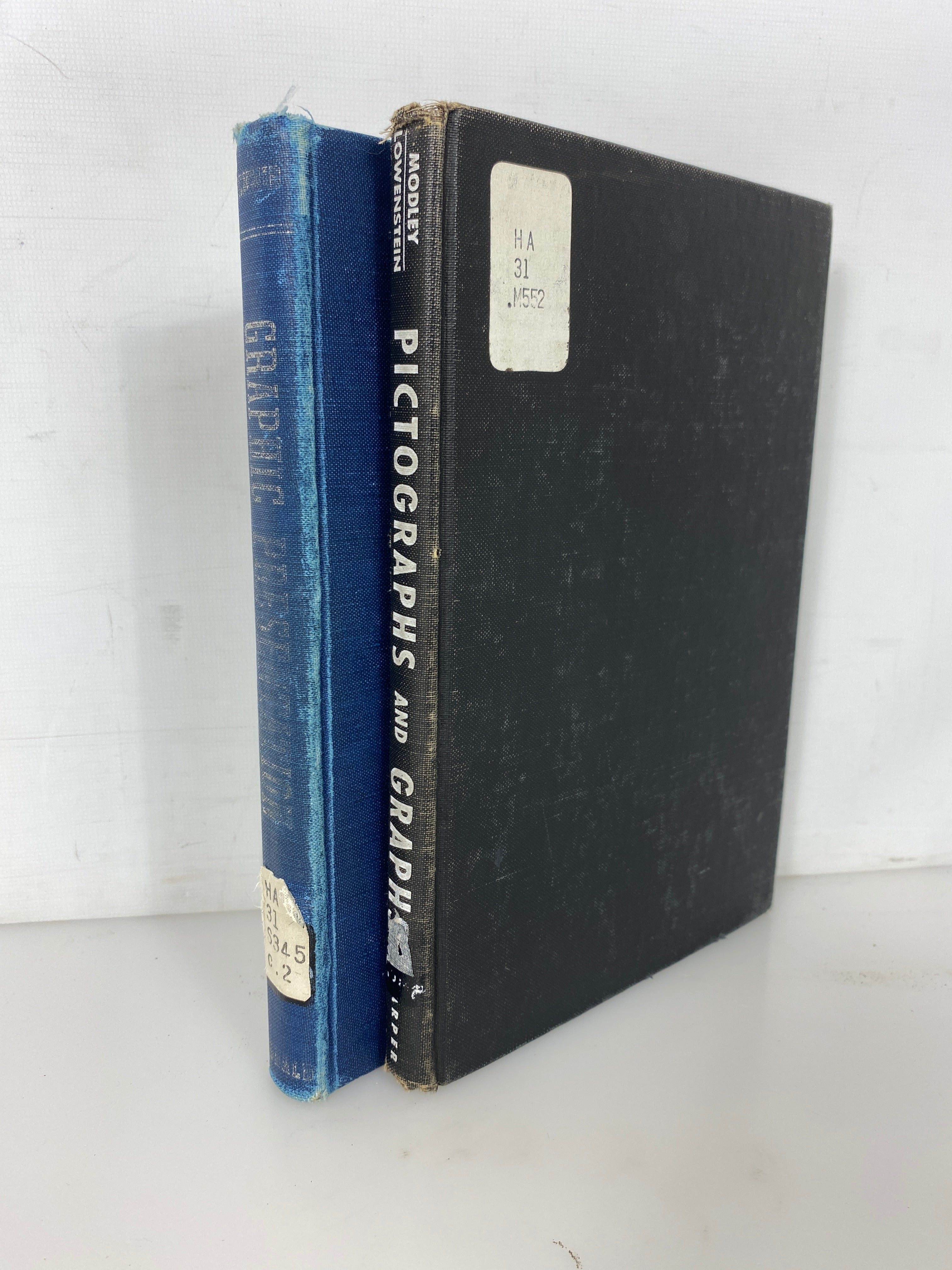 2 Vols: Pictographs & Graphs/Handbook of Graphic Presentation Ex-Library HC