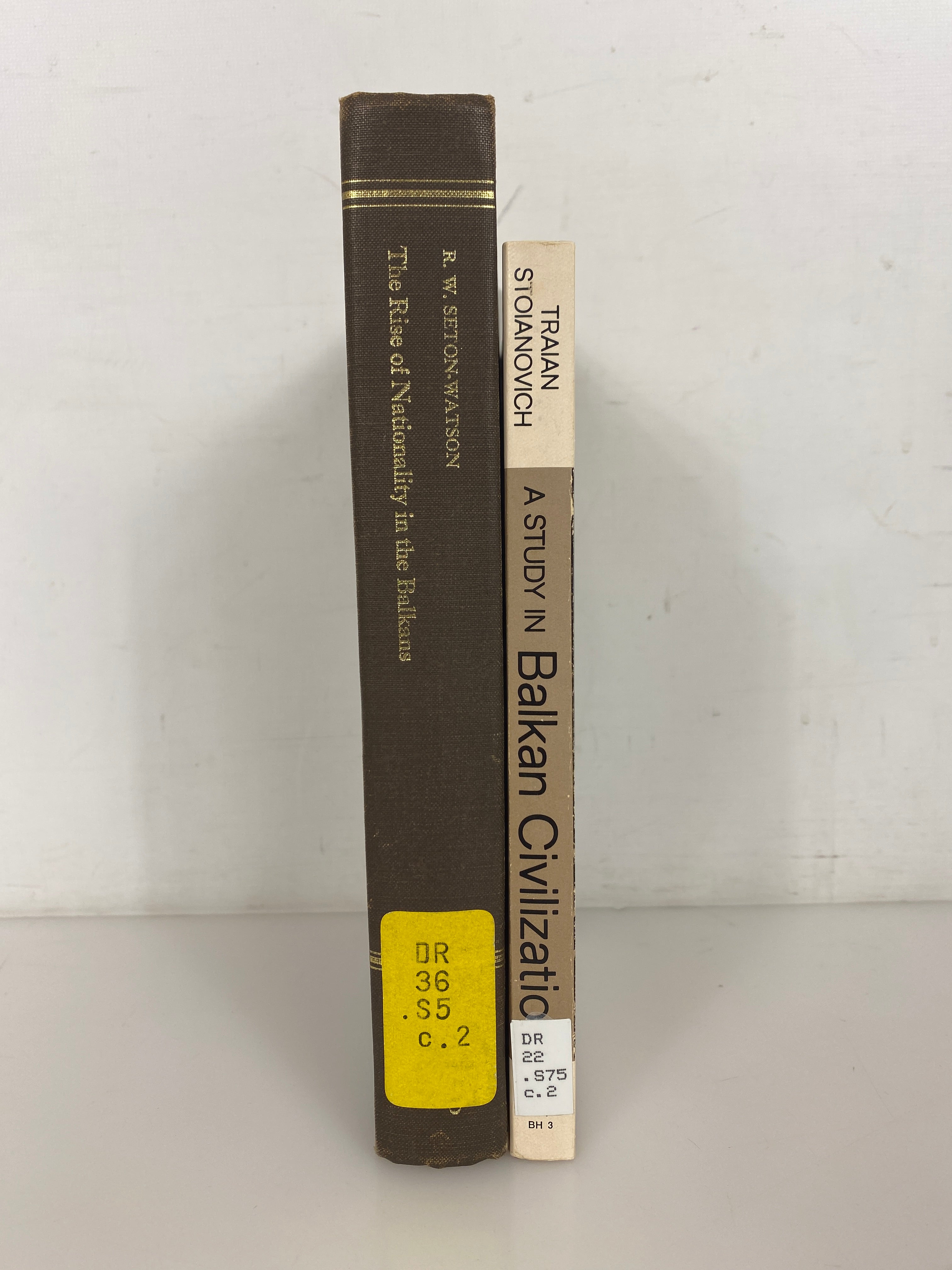 2 Vols: Rise of Nationality in the Balkans/Balkan Civilization 1966-67 Ex-Lib