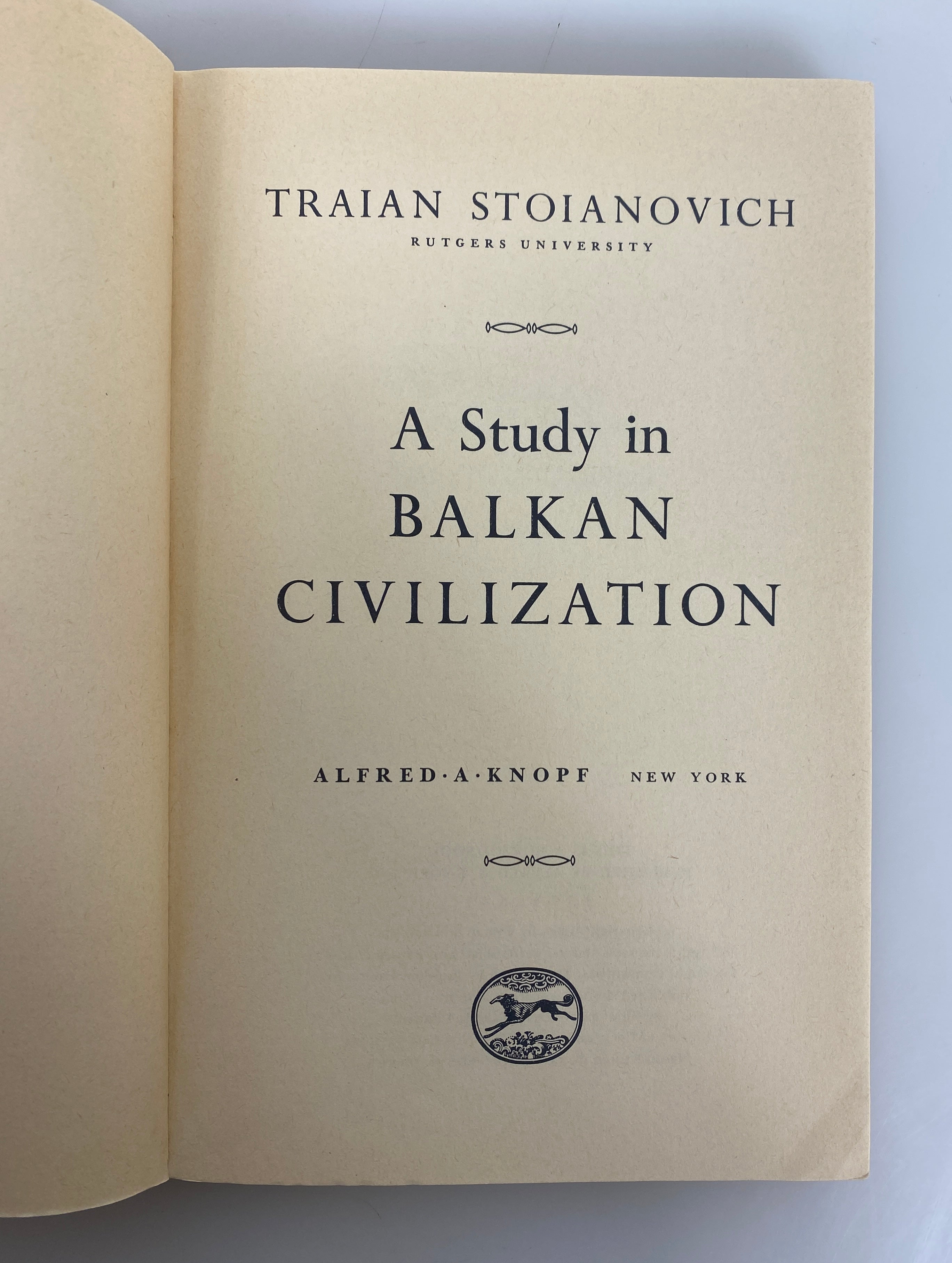 2 Vols: Rise of Nationality in the Balkans/Balkan Civilization 1966-67 Ex-Lib