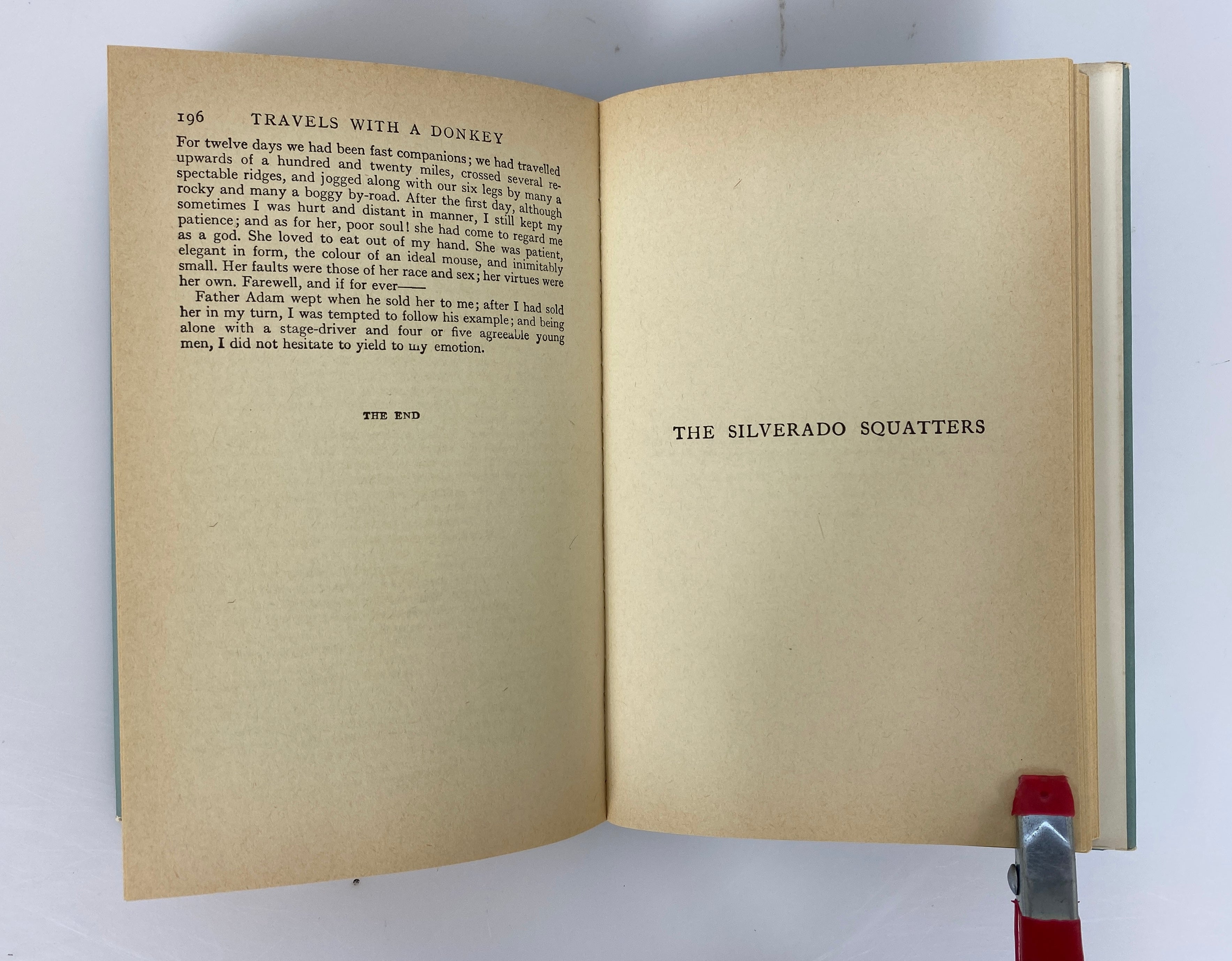 2 Vols Robert Louis Stevenson: Inland Voyage/Master of Ballantrae 1930, 1978 HC