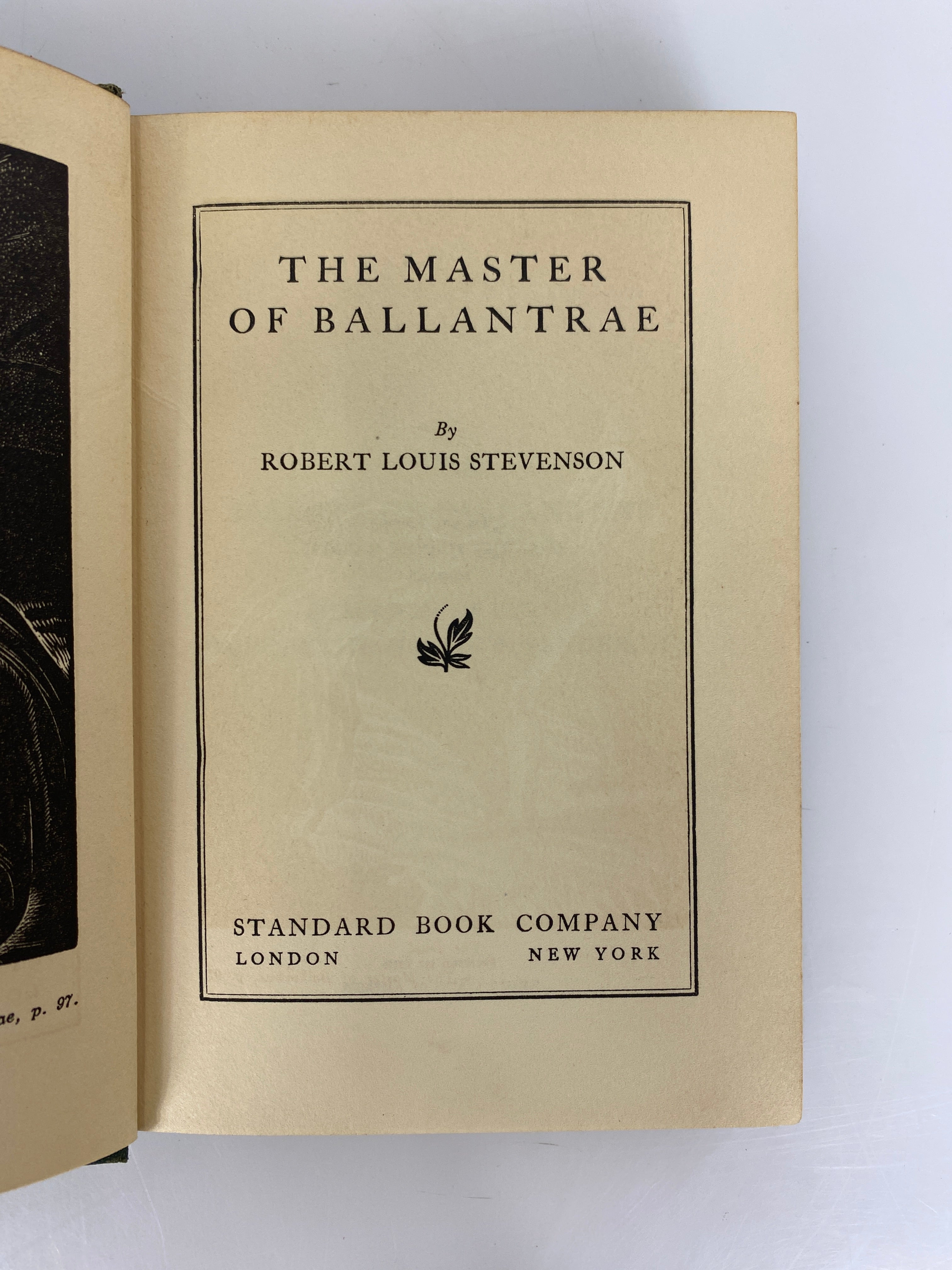 2 Vols Robert Louis Stevenson: Inland Voyage/Master of Ballantrae 1930, 1978 HC