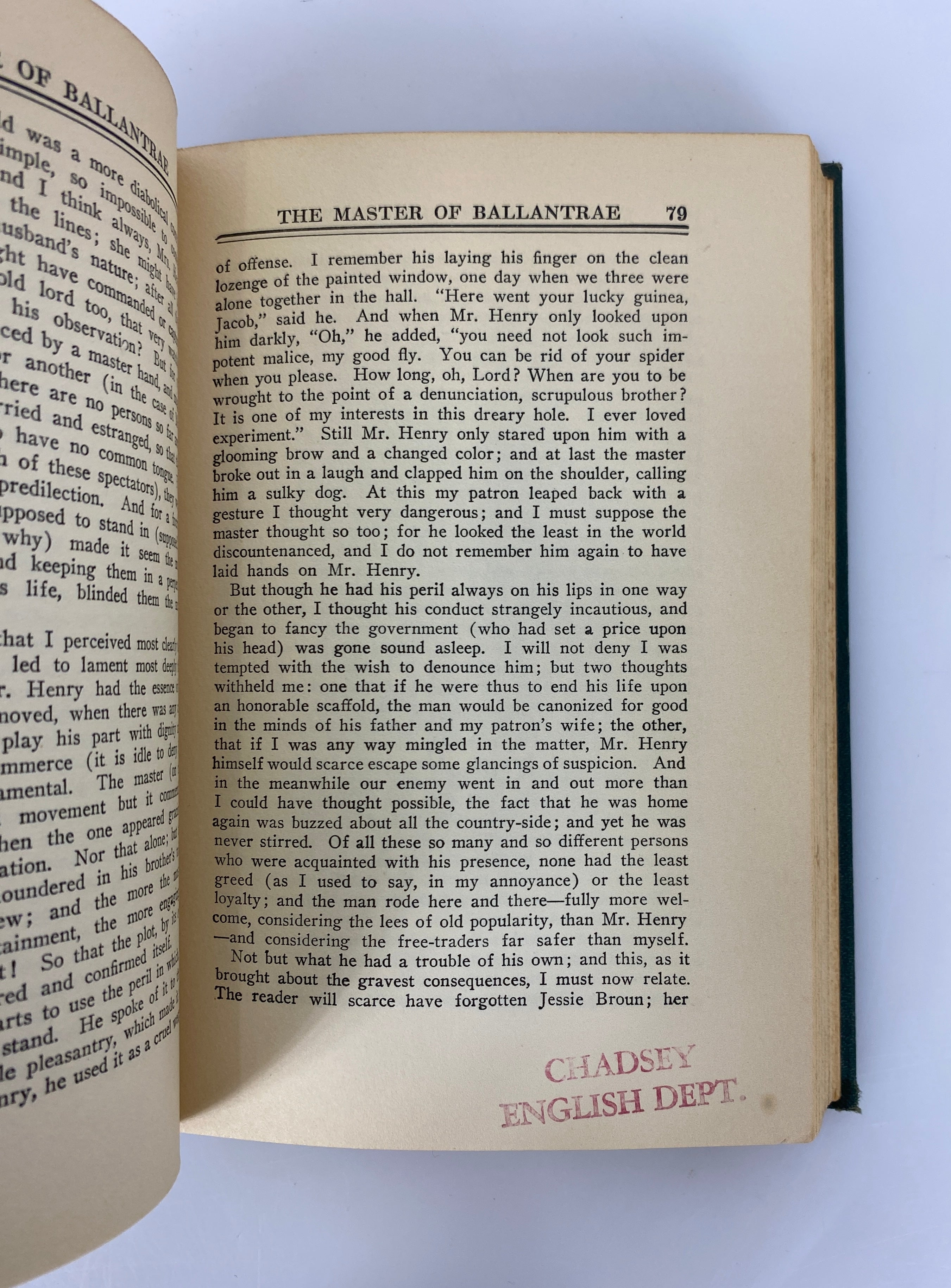 2 Vols Robert Louis Stevenson: Inland Voyage/Master of Ballantrae 1930, 1978 HC
