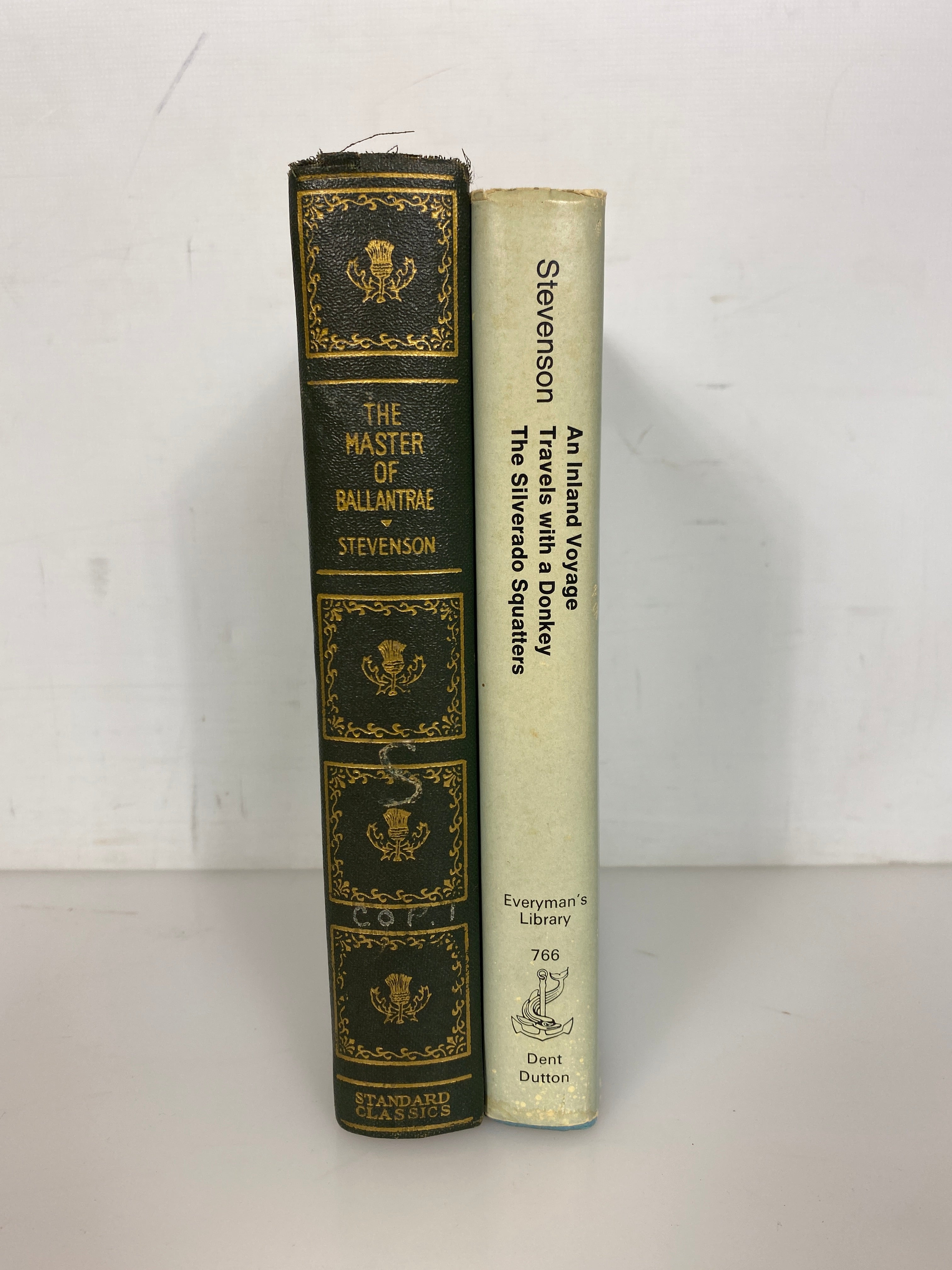 2 Vols Robert Louis Stevenson: Inland Voyage/Master of Ballantrae 1930, 1978 HC
