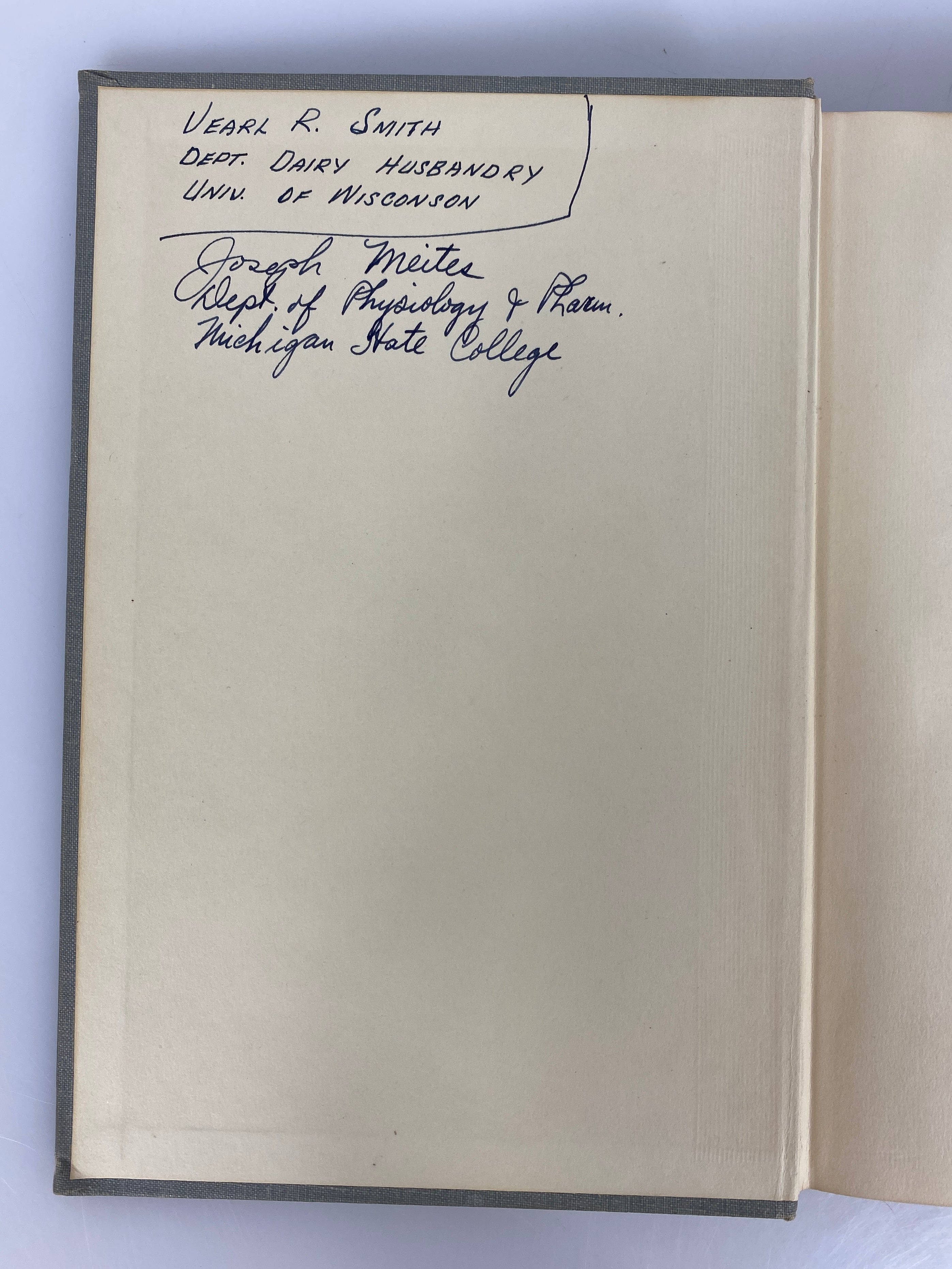 2 Vols: Secretion of Milk/The Physiology & Biochemistry of Lactation 1952-56