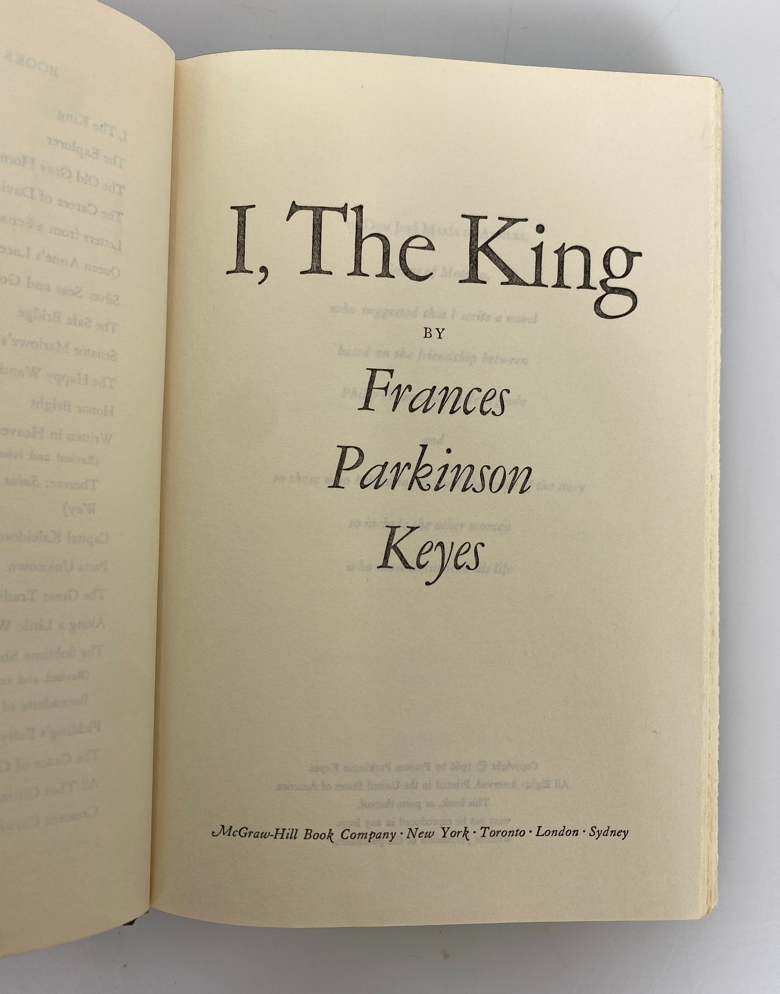 2 Vols: Steamboat Gothic/I The King by Frances Parkinson Keyes BCE HCDJ