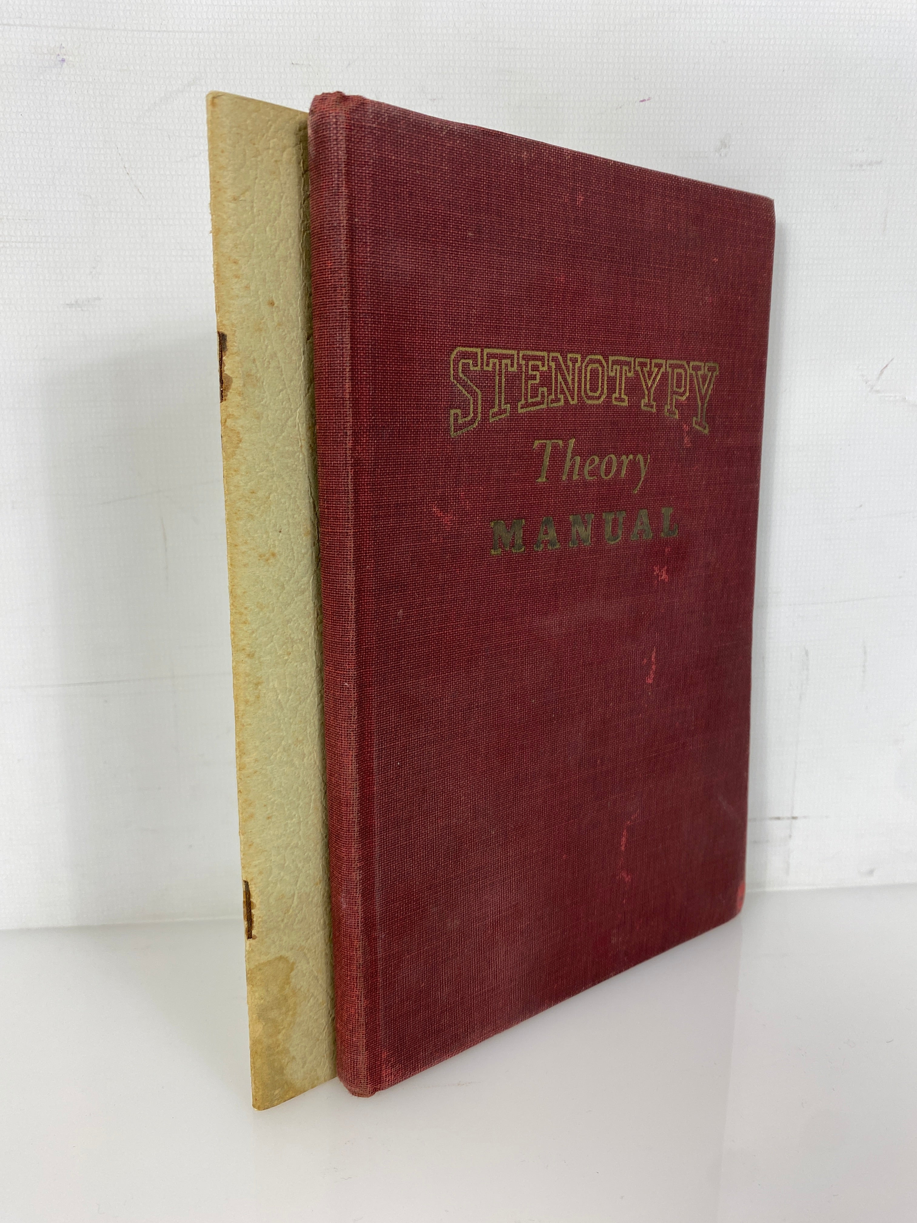 2 Vols: Stenotypy Theory Manual/ The Set of the Sail Stenotype Practice 1938-40