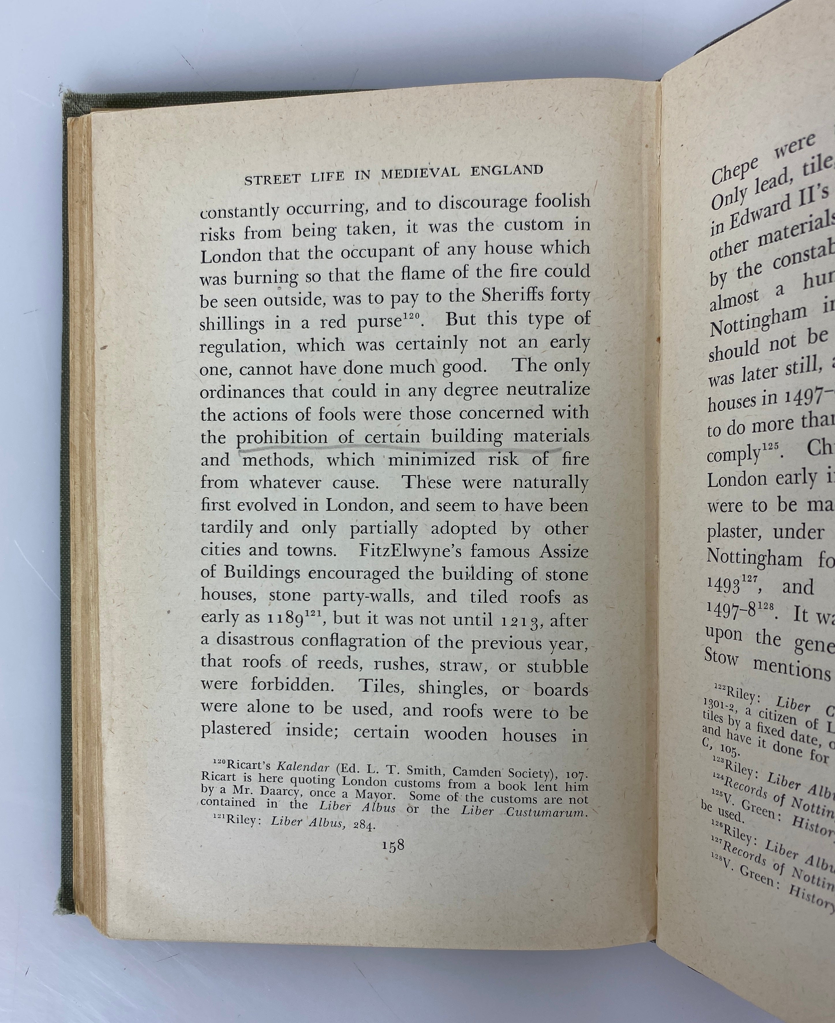 2 Vols Street Life in Medieval England/English Life in the Middle Ages Ex-Libris
