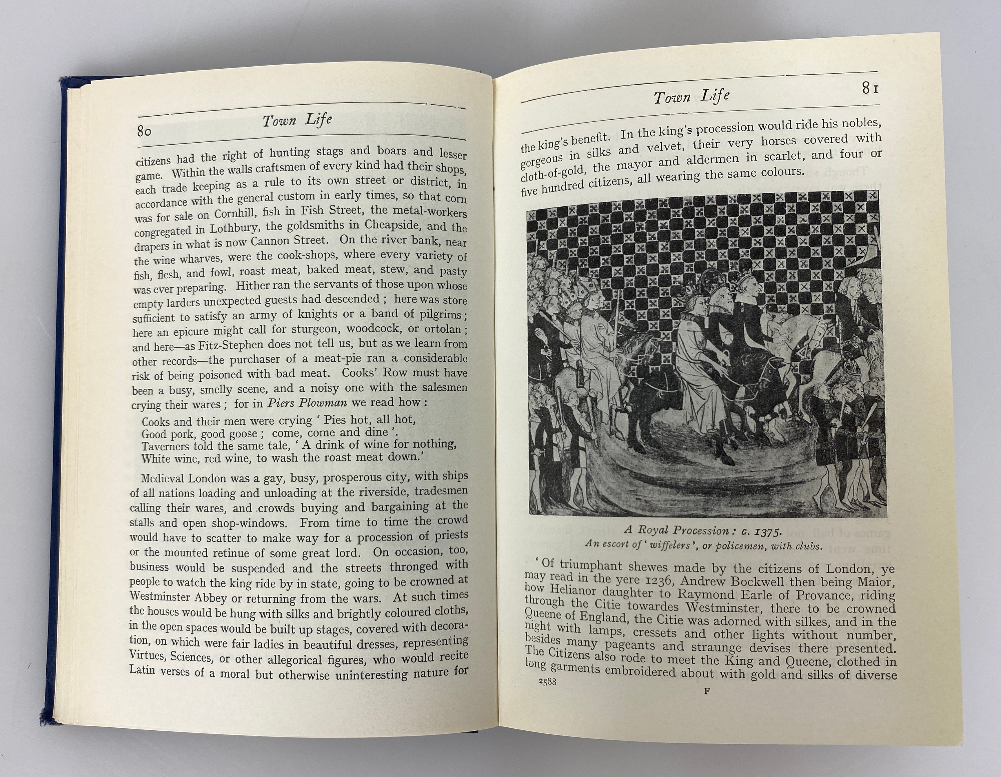 2 Vols Street Life in Medieval England/English Life in the Middle Ages Ex-Libris