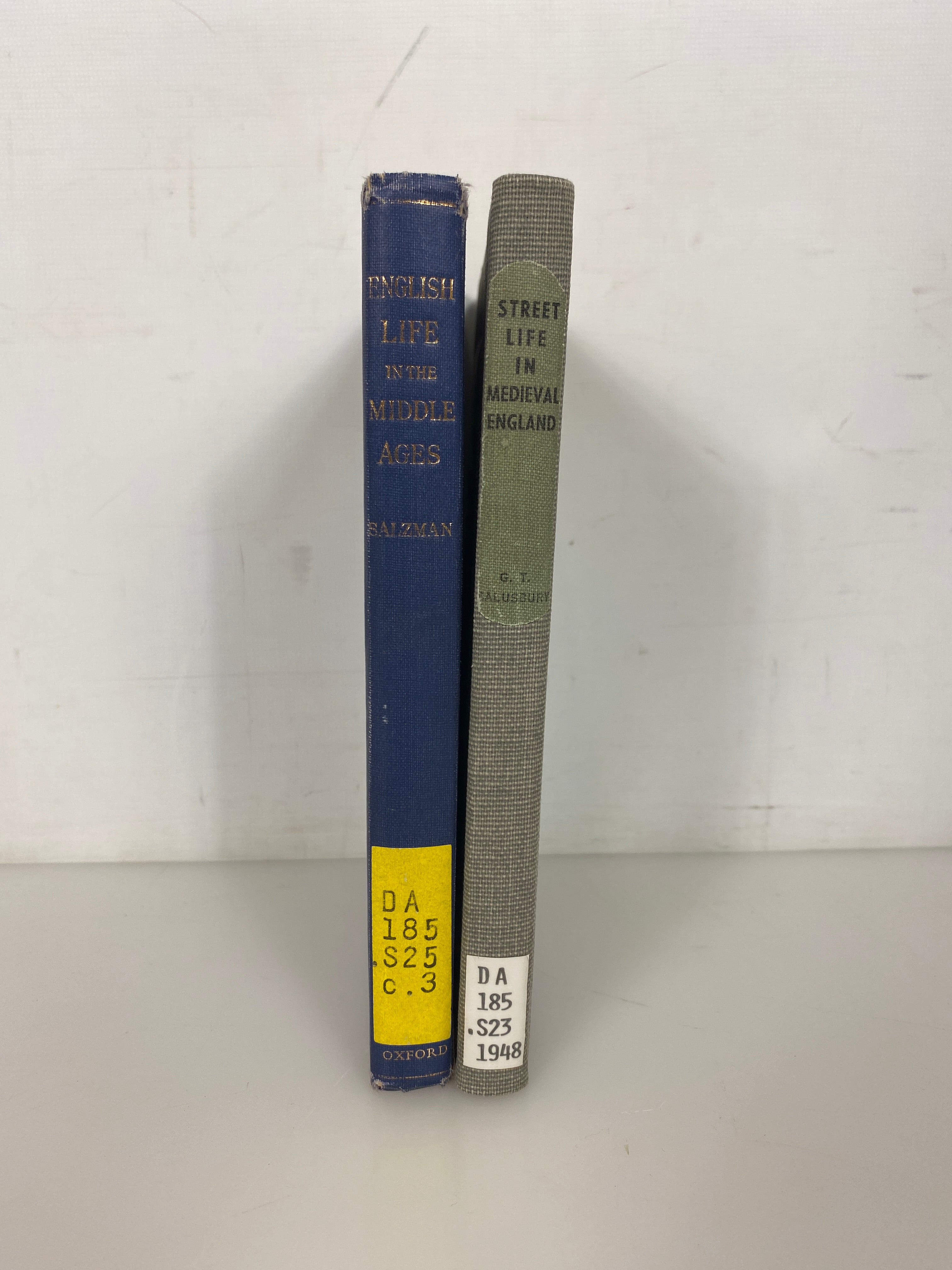 2 Vols Street Life in Medieval England/English Life in the Middle Ages Ex-Libris