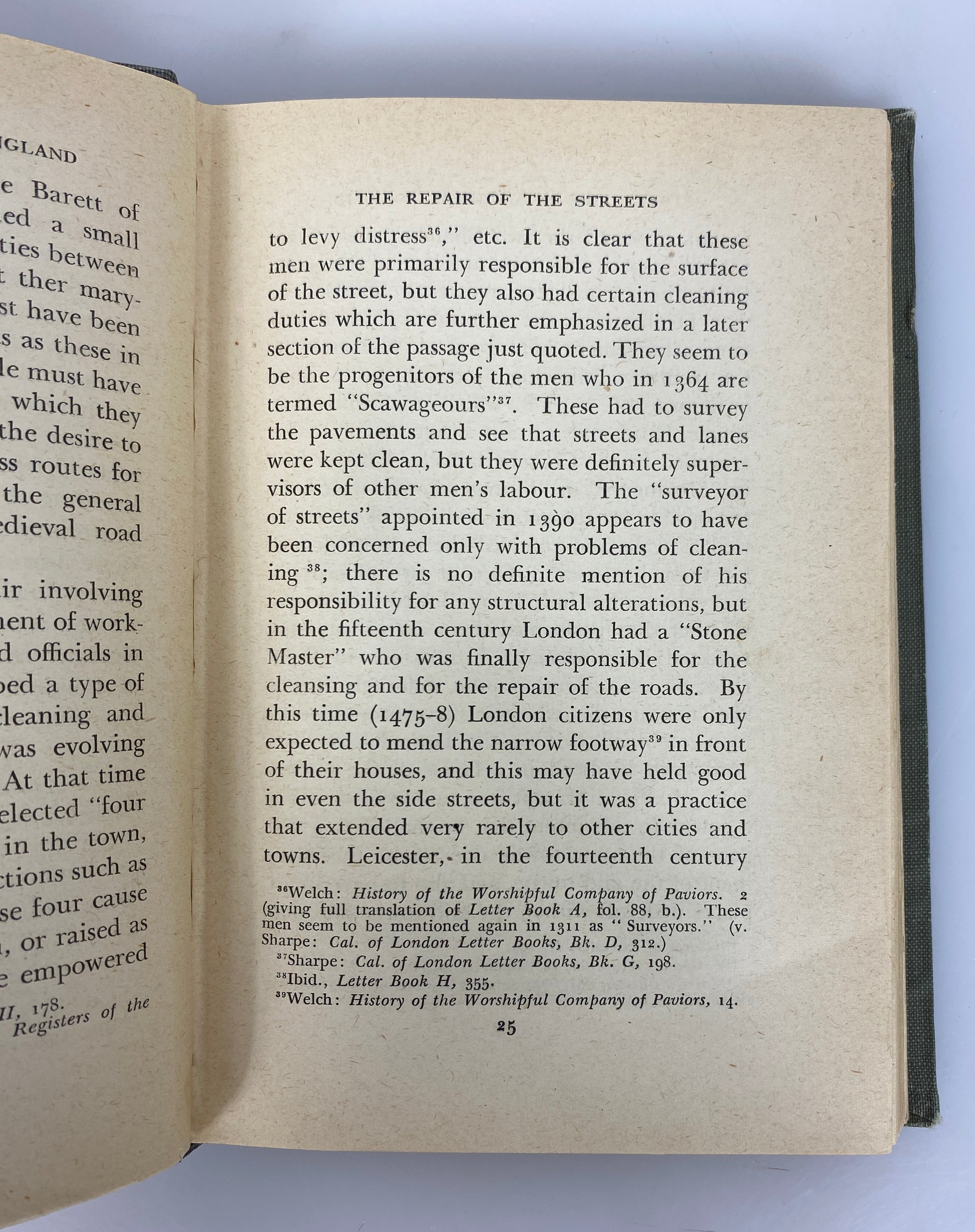 2 Vols Street Life in Medieval England/English Life in the Middle Ages Ex-Libris