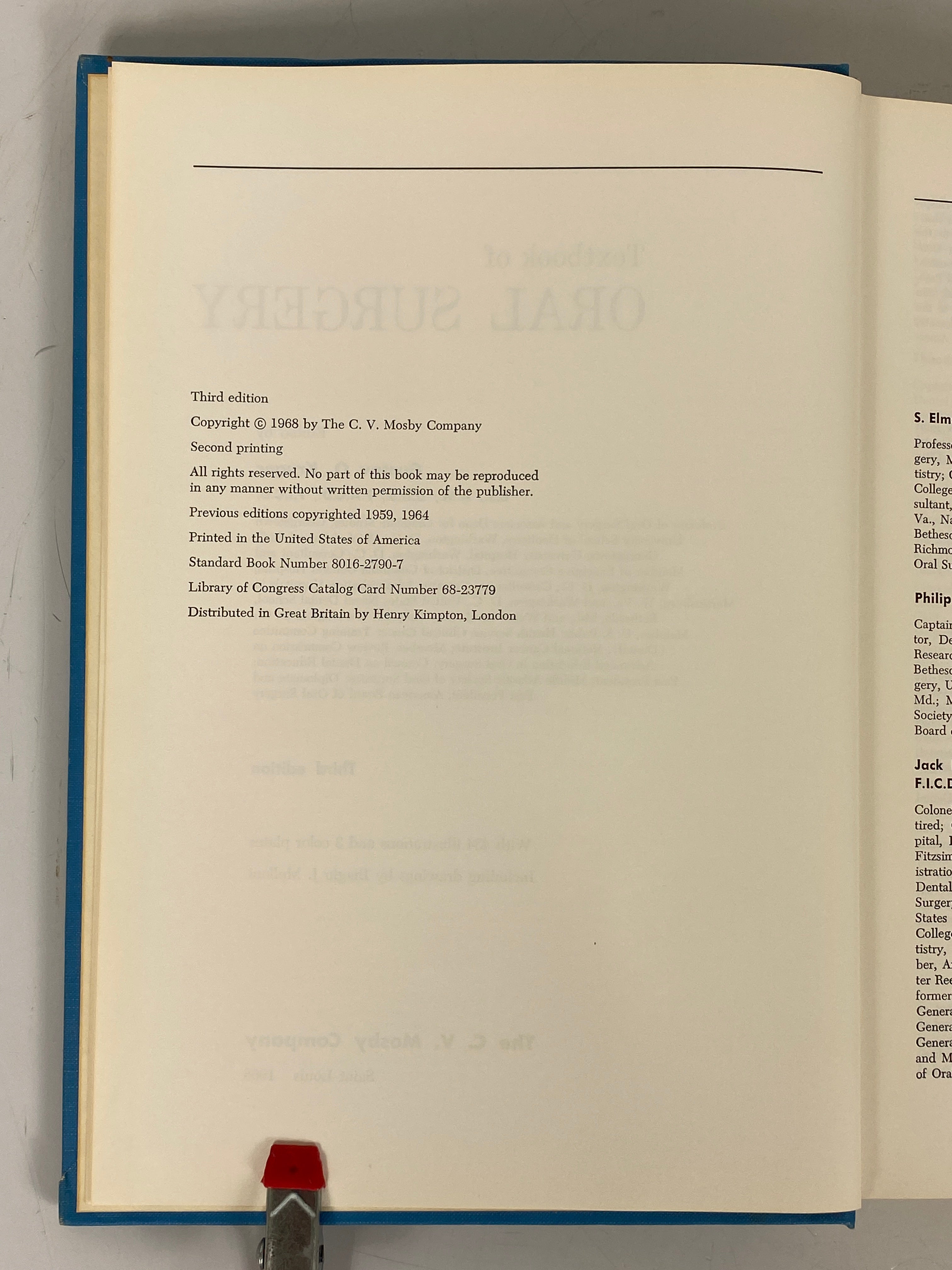 2 Vols: Textbook of Operative Dentistry/Textbook of Oral Surgery 1967-68 HC