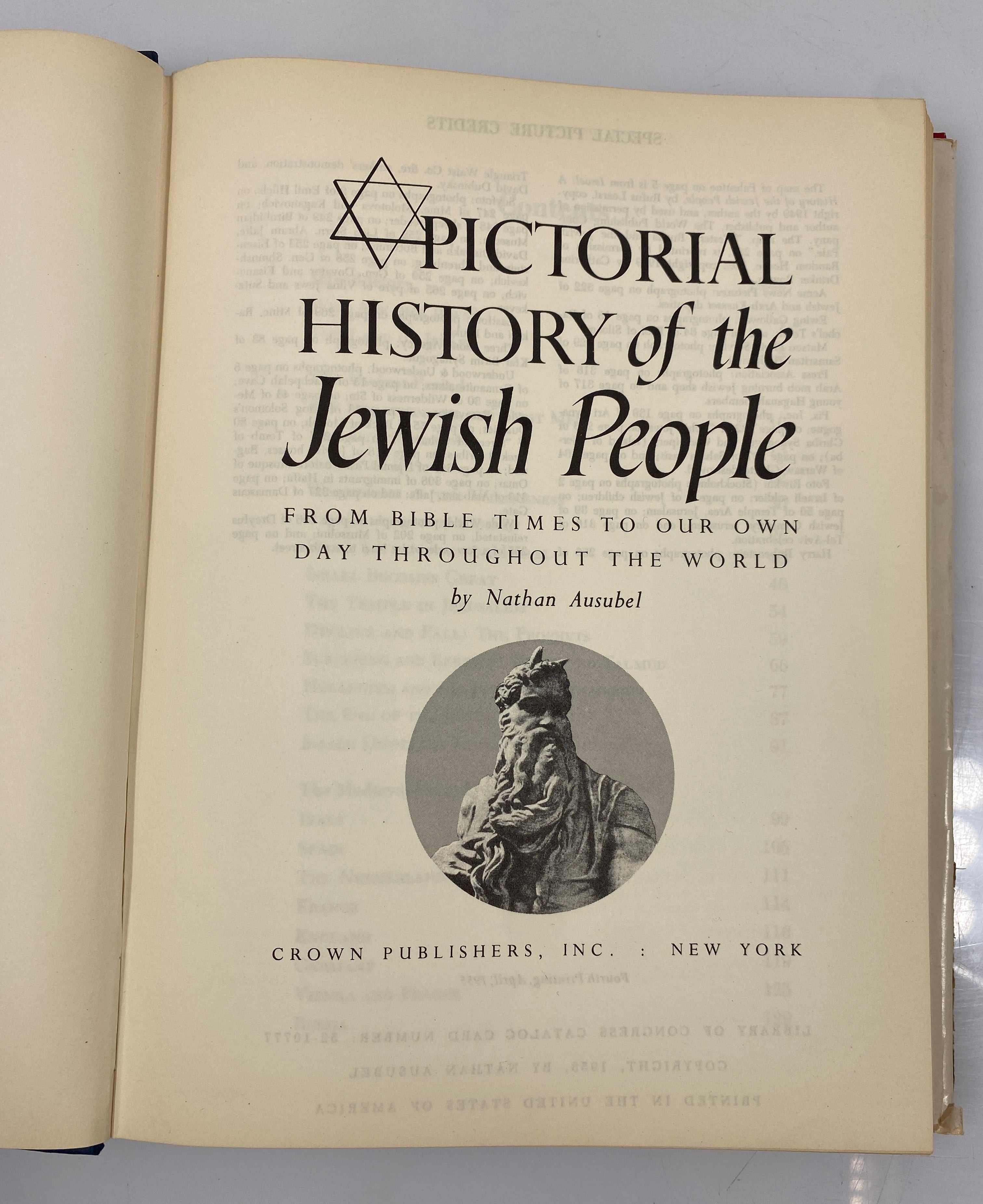 2 Vols: The Jews in America/Pictorial History of the Jewish People HCDJ