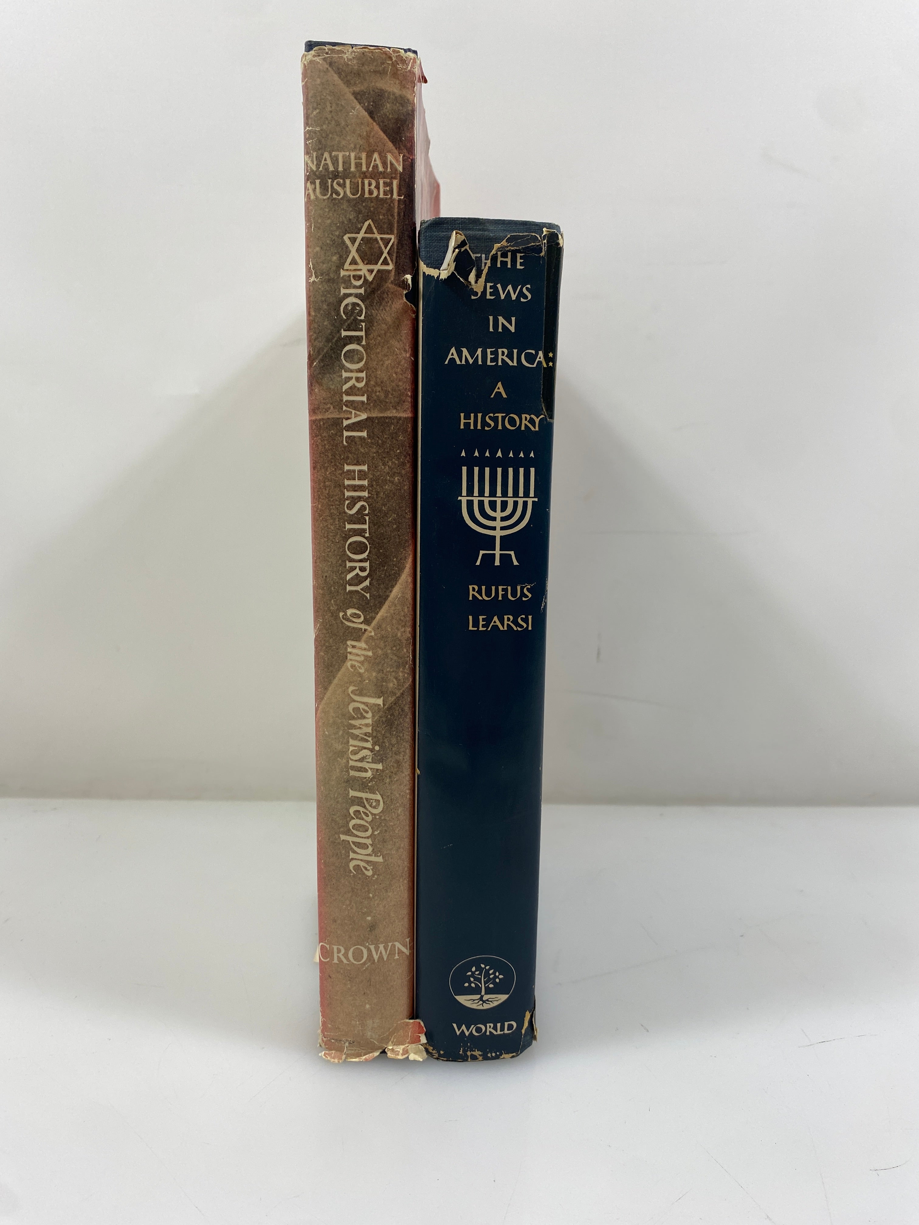 2 Vols: The Jews in America/Pictorial History of the Jewish People HCDJ