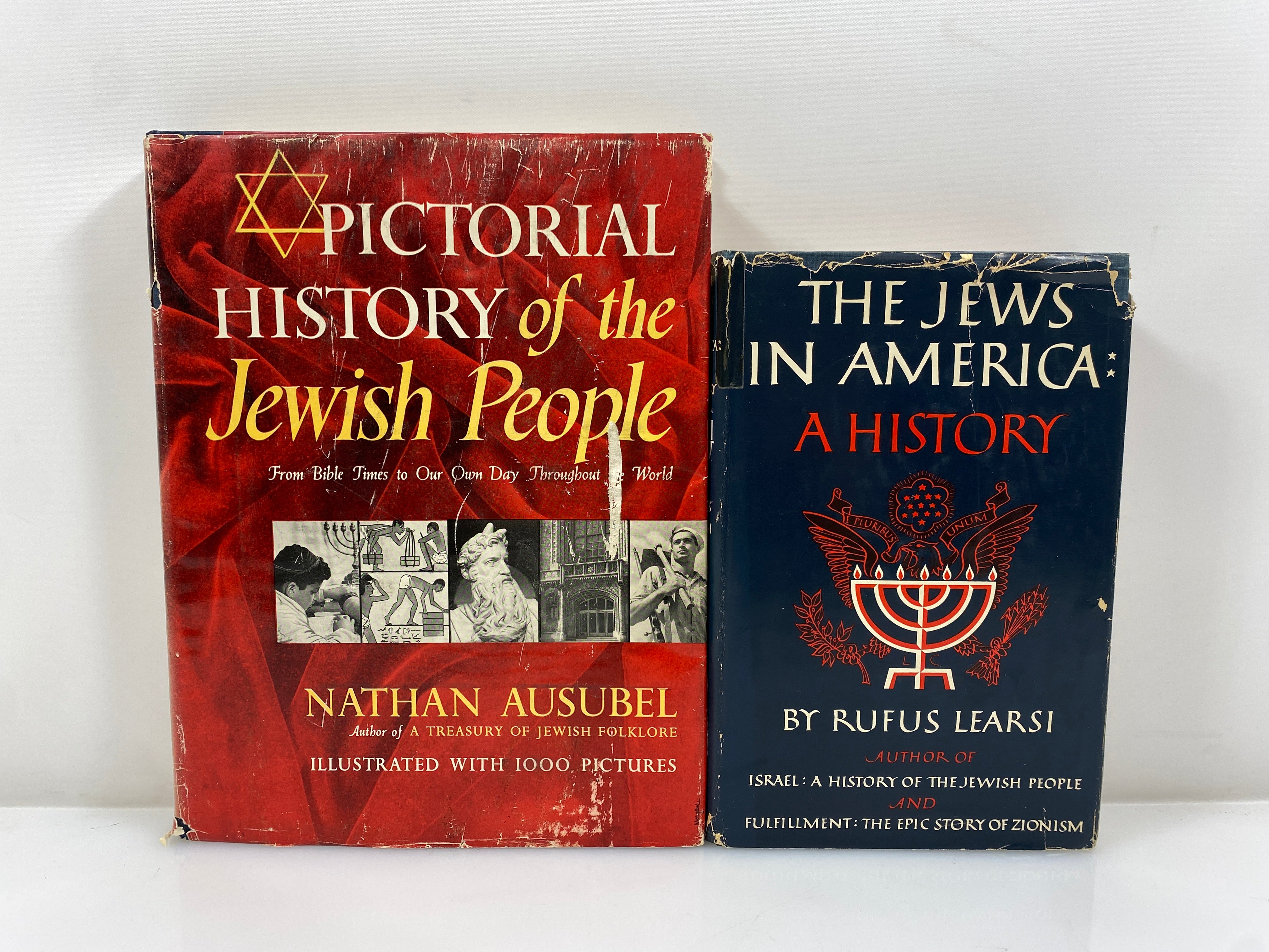 2 Vols: The Jews in America/Pictorial History of the Jewish People HCDJ