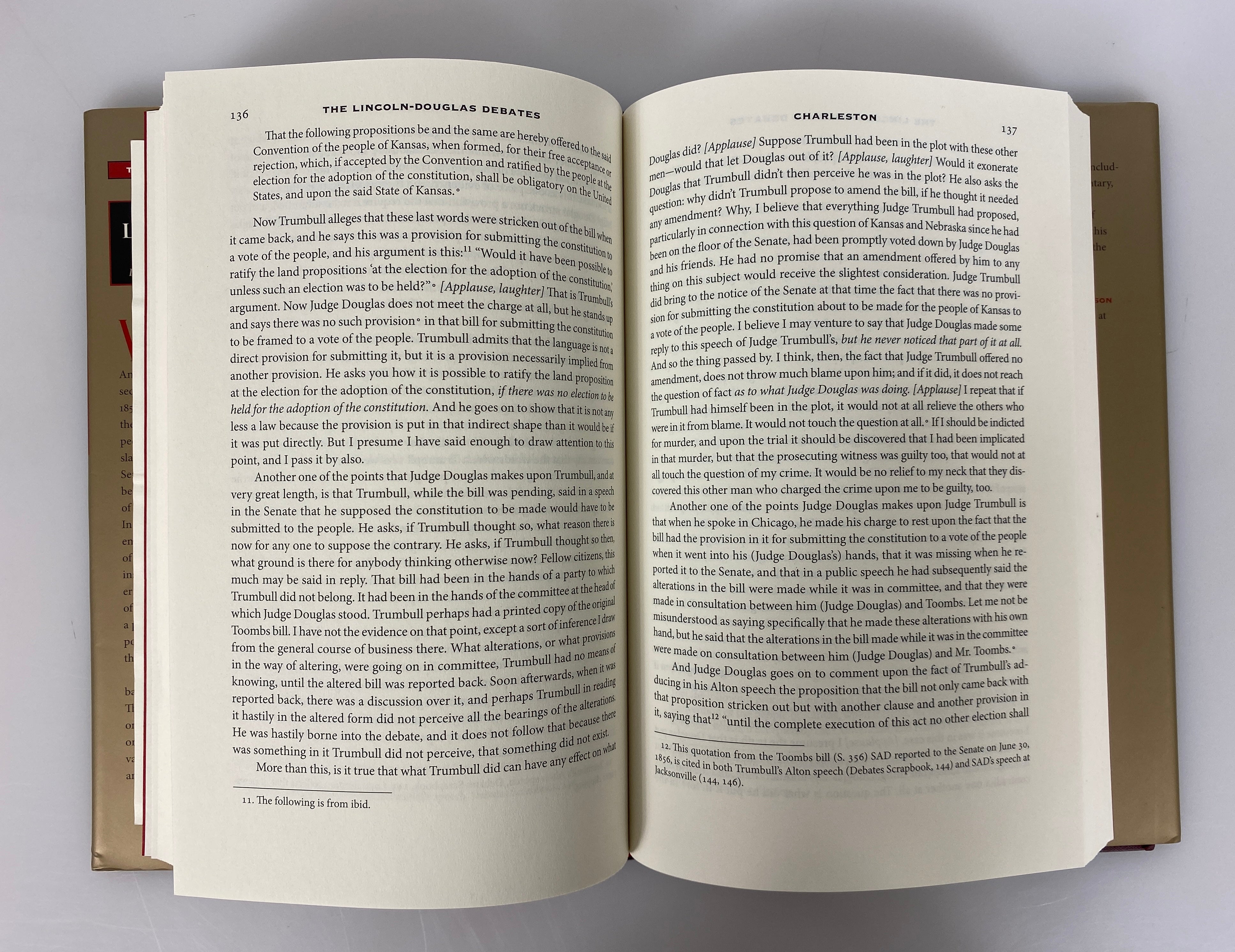 2 Vols: The Lincoln-Douglas Debates/Herndon's Informants Signed/Inscribed HCDJ