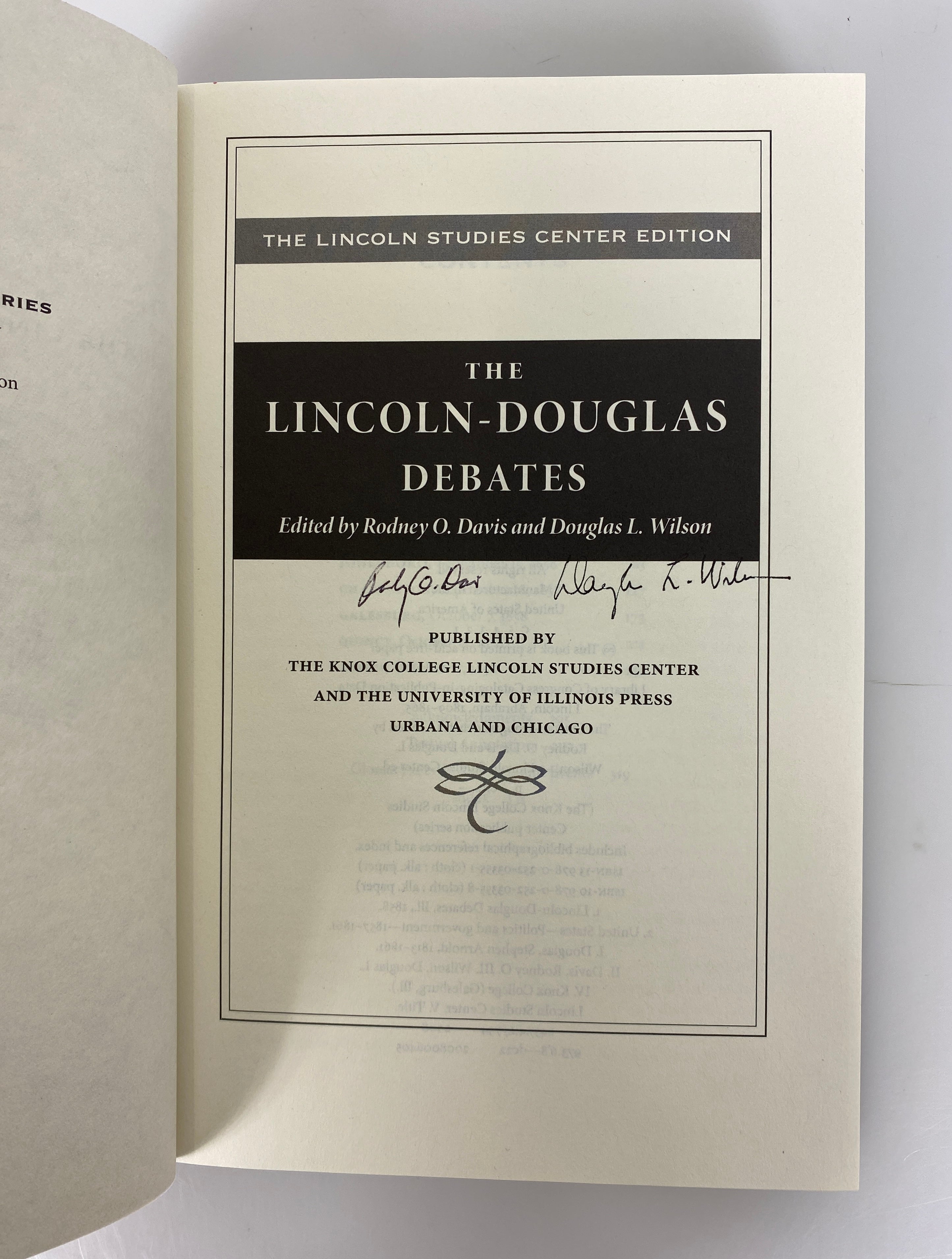 2 Vols: The Lincoln-Douglas Debates/Herndon's Informants Signed/Inscribed HCDJ