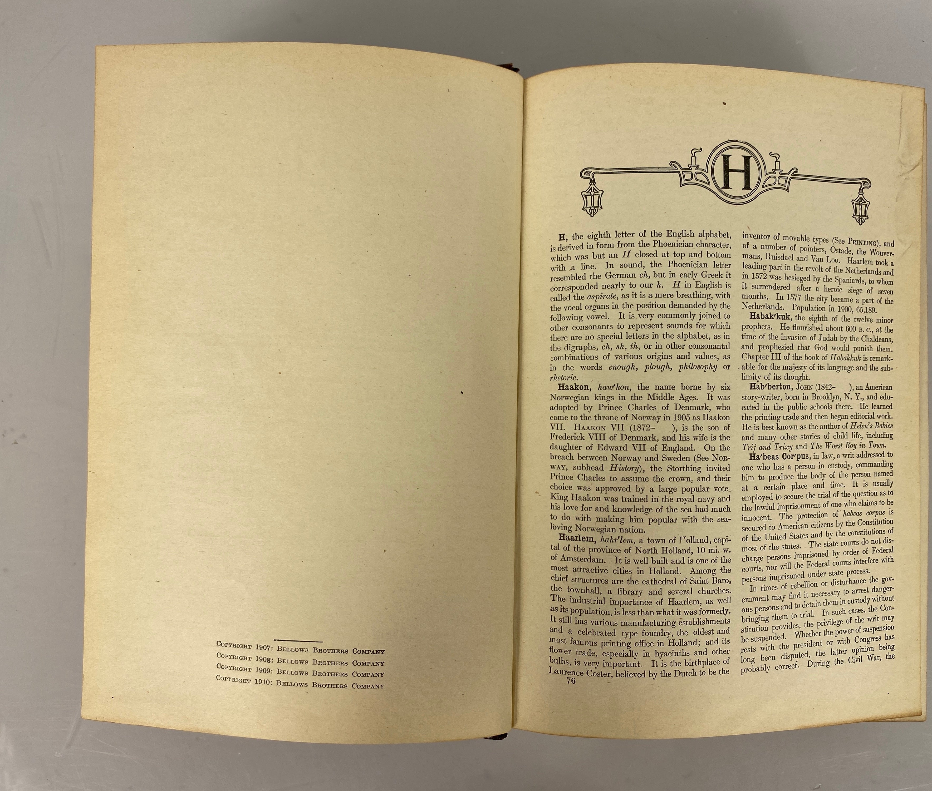 2 Vols: The New Practical Reference Library (III & IV) 1910 Antique HC