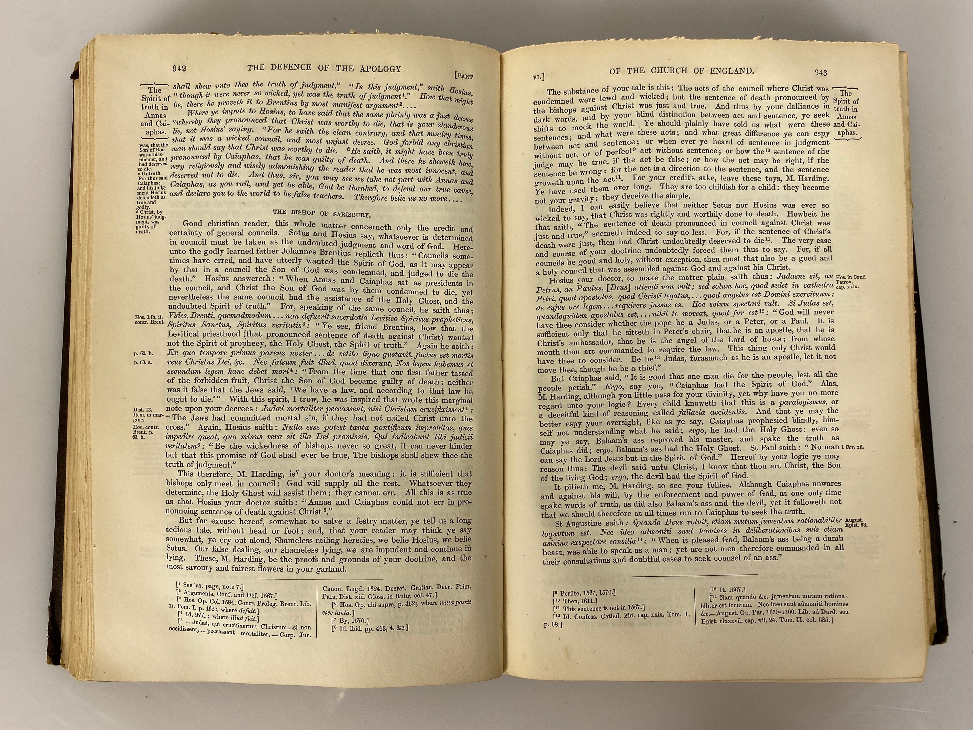 2 Vols The Works of John Jewel 3rd & 4th Portions 1848-50 Ex-Library Leather HC