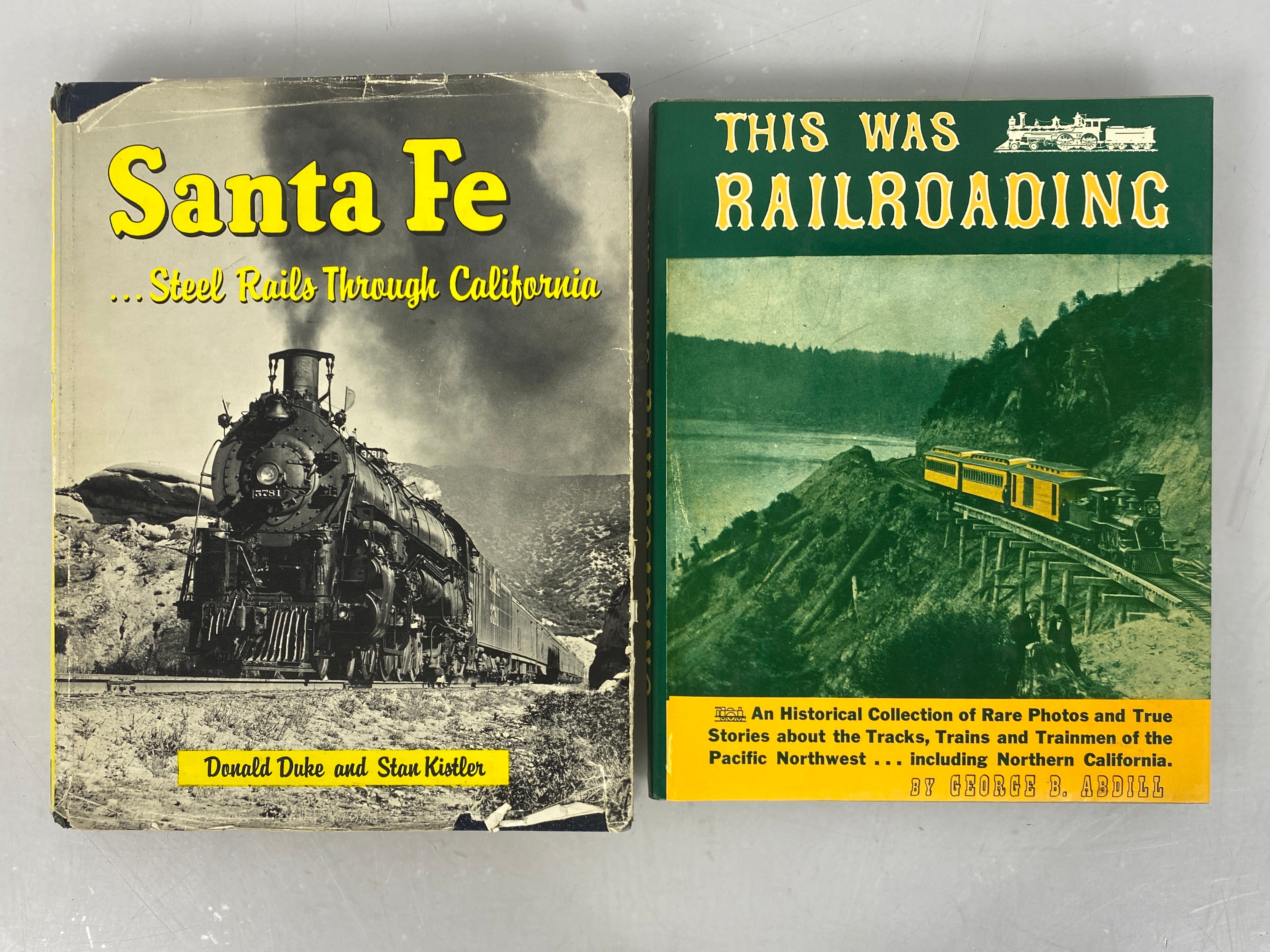 2 Vols: This Was Railroading/Santa Fe Steel Rails Through CA 1958-72 HC DJ