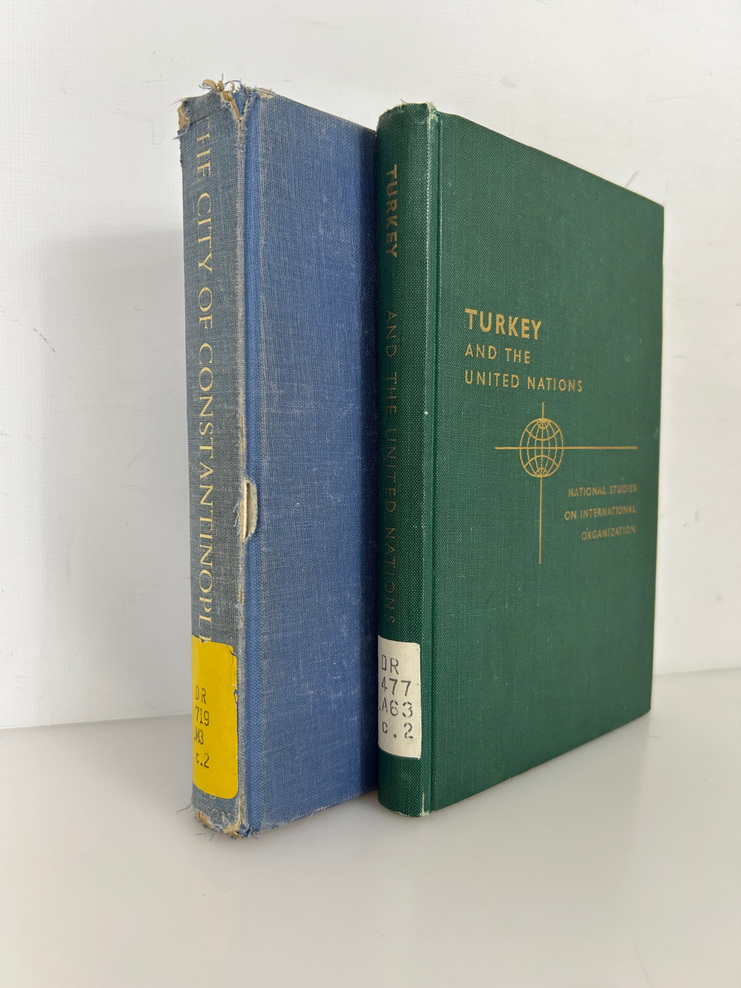 2 Vols: Turkey & the United Nations/City of Constantinople 1961-68 Ex-Library