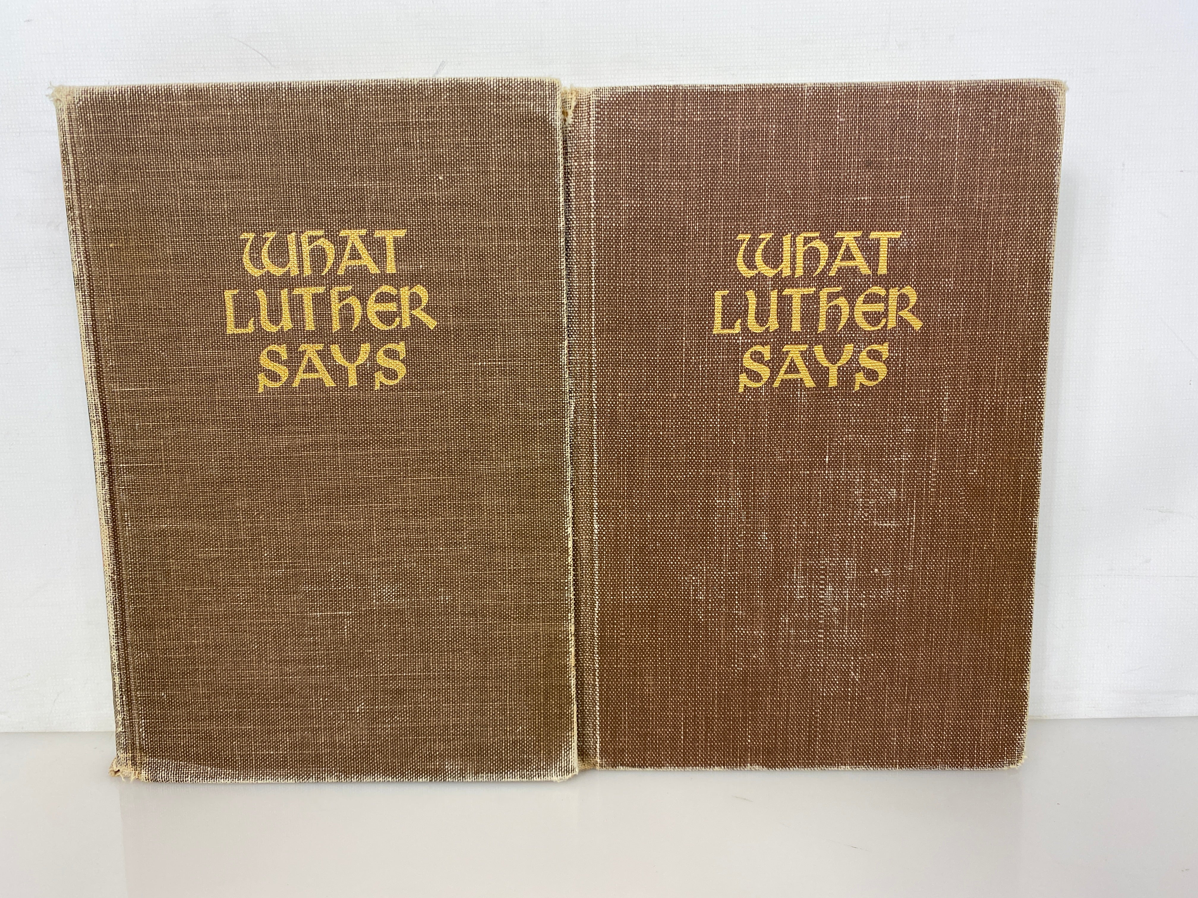 2 Vols: What Luther Says an Anthology II & III 1959 Concordia Ex-Library HC