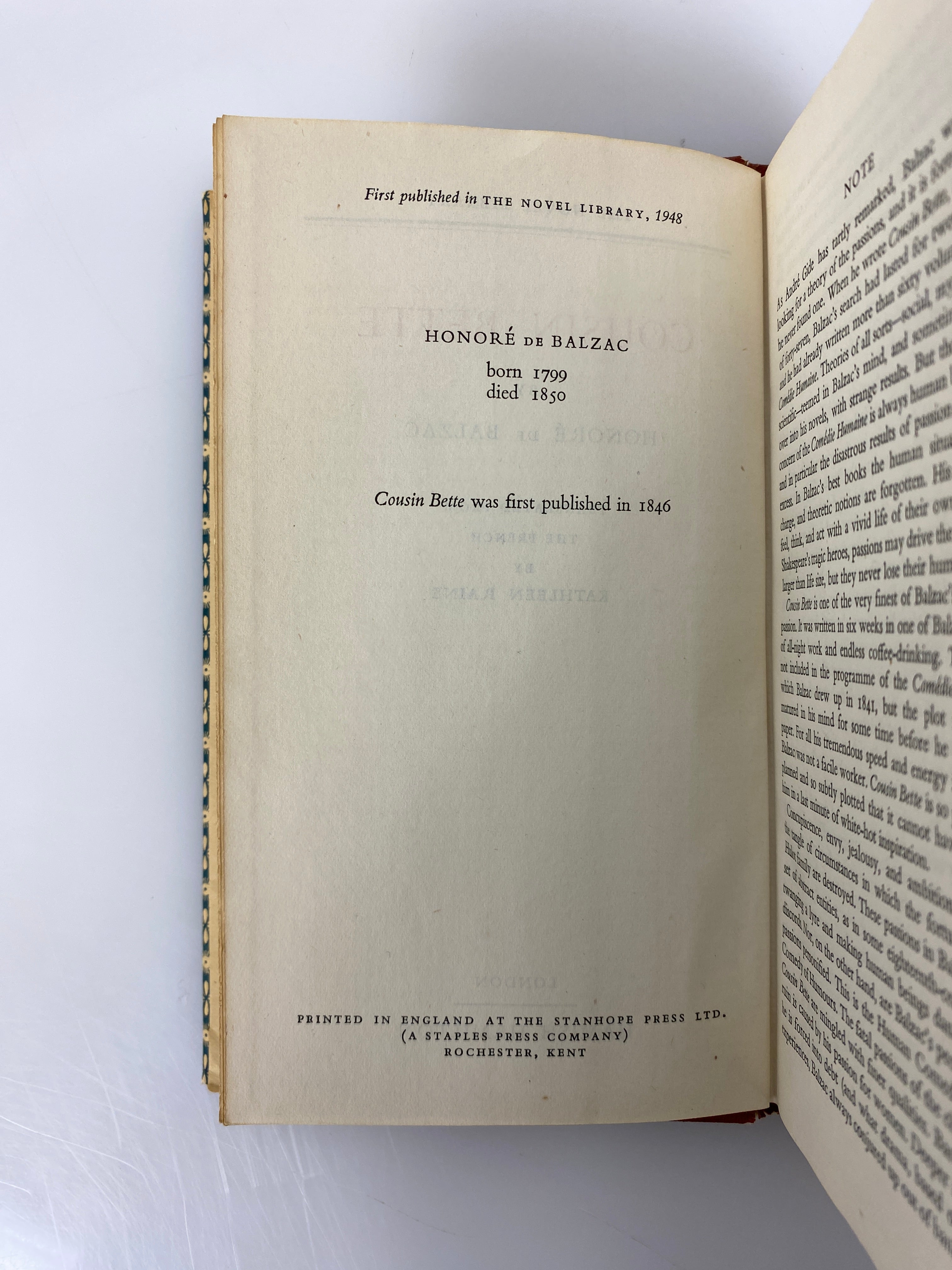 2 Vols: Wuthering Heights (Bronte)/Cousin Bette (Balzac) The Novel Library HCDJ