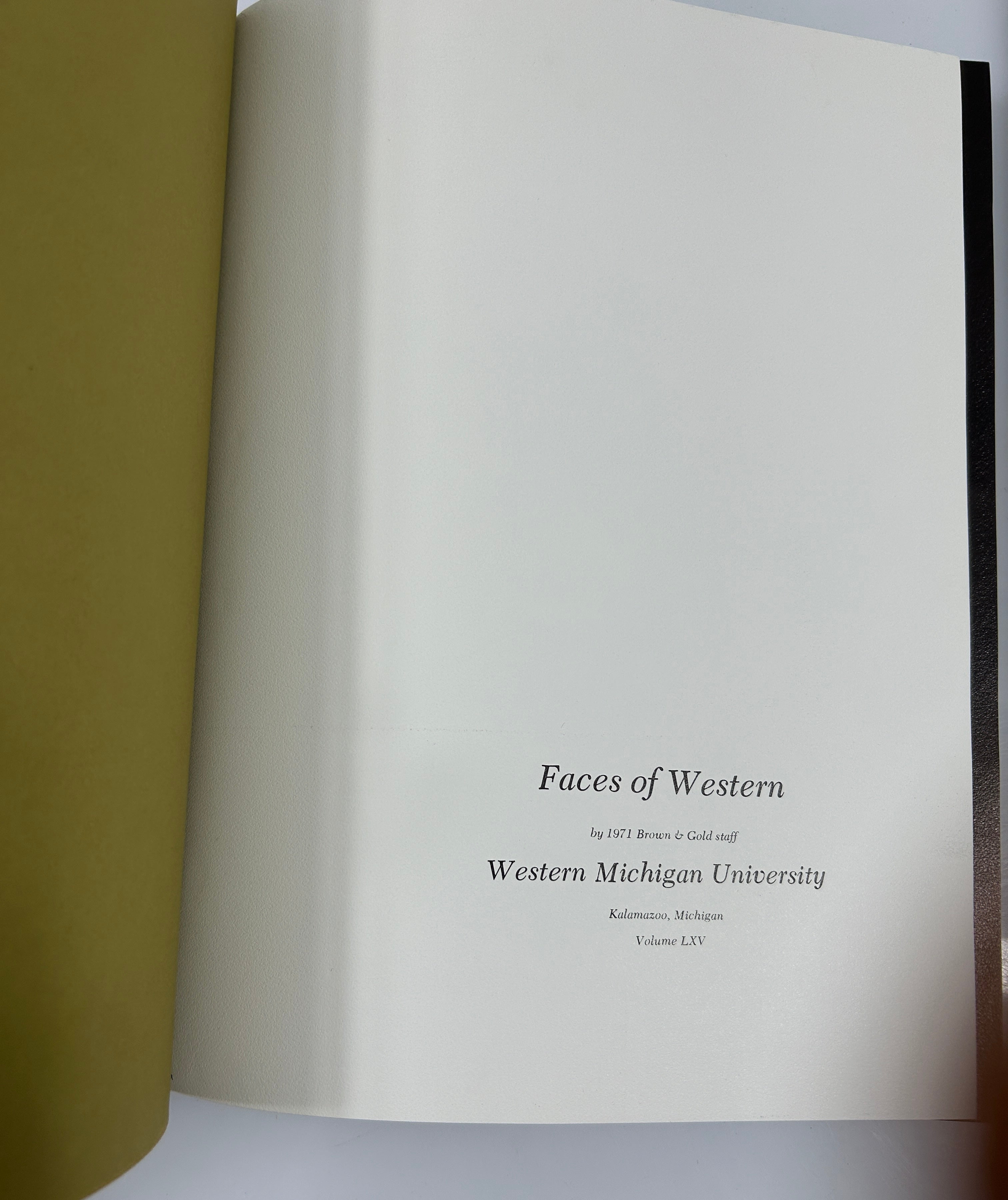 2 Volume 1971 Western Michigan University Yearbook HC